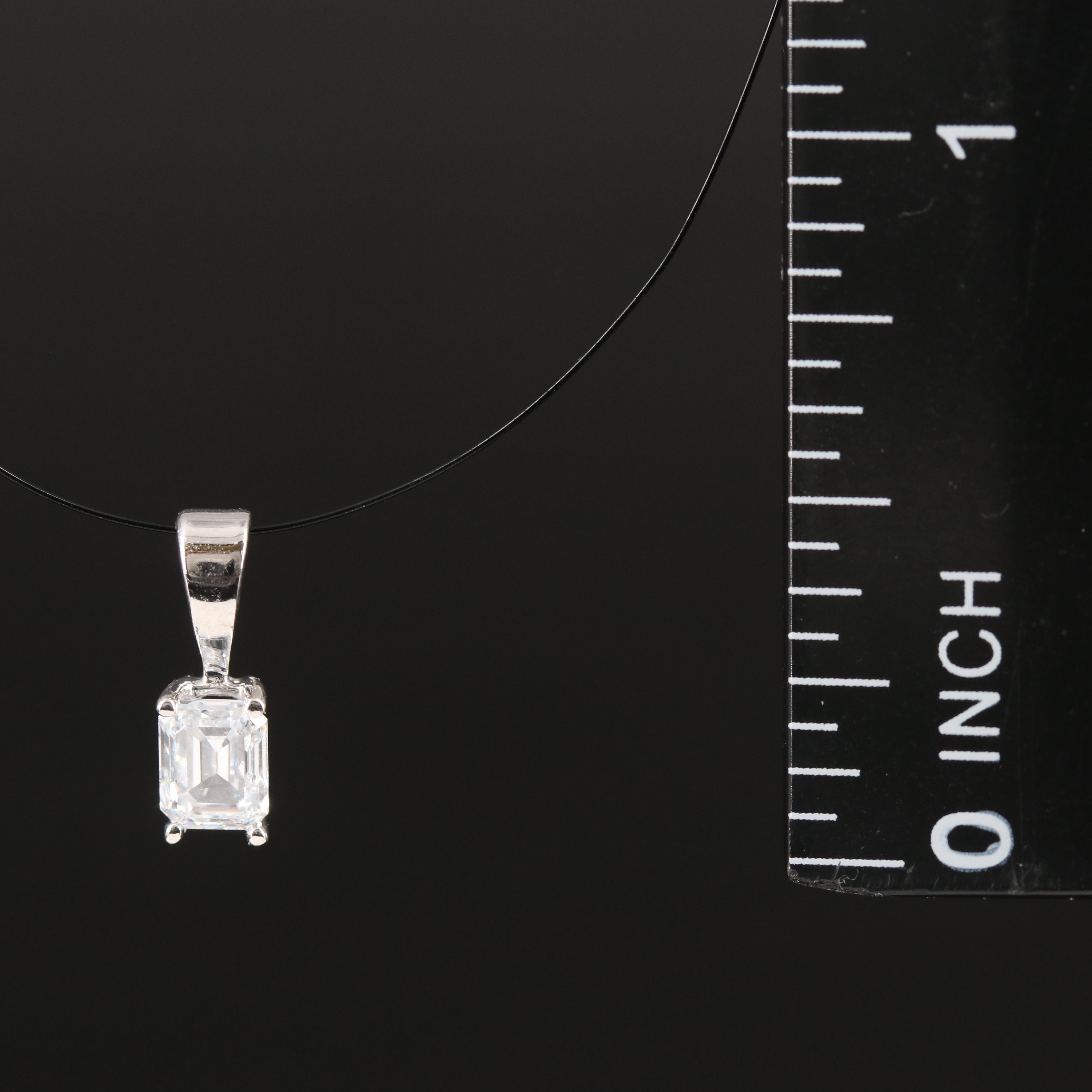 14K 0.45 CT Lab Grown Diamond Pendant