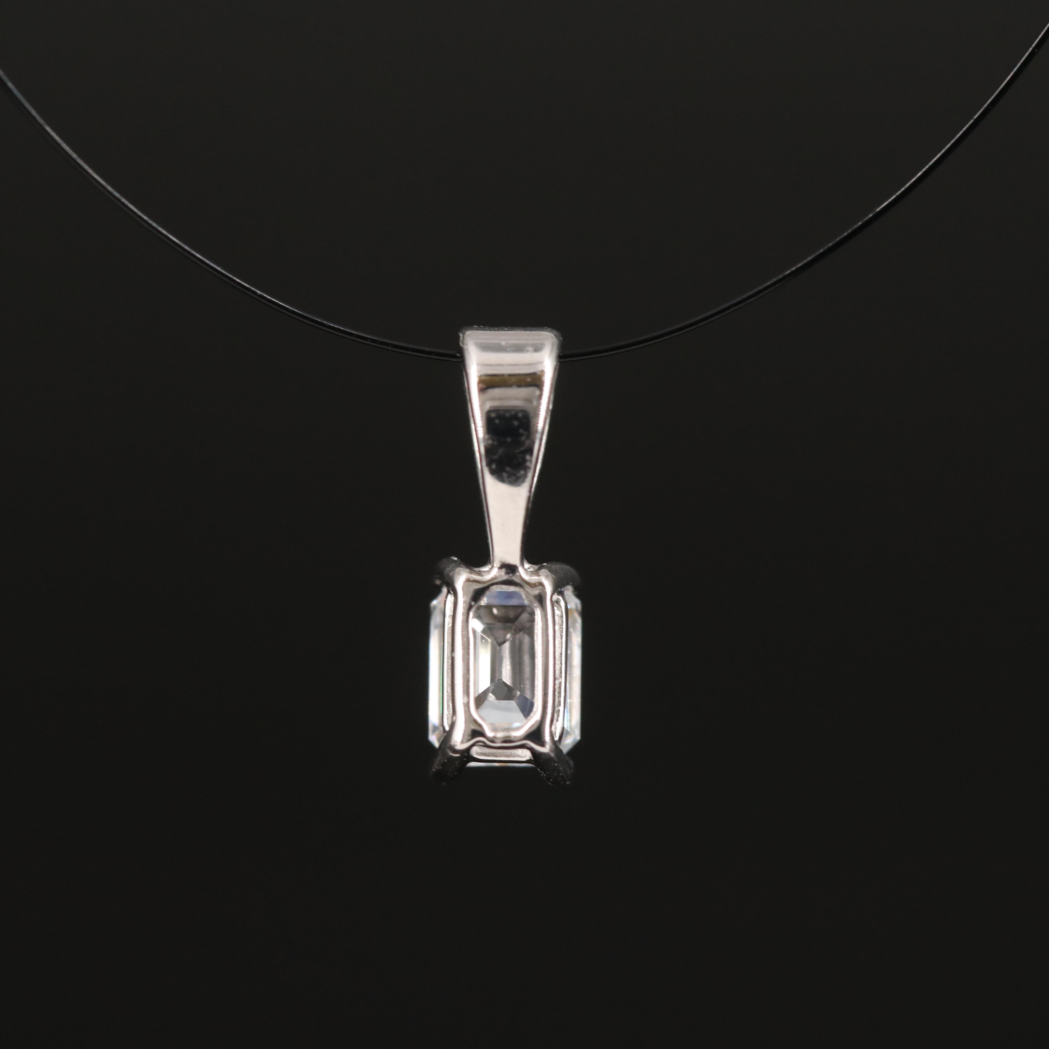 14K 0.45 CT Lab Grown Diamond Pendant