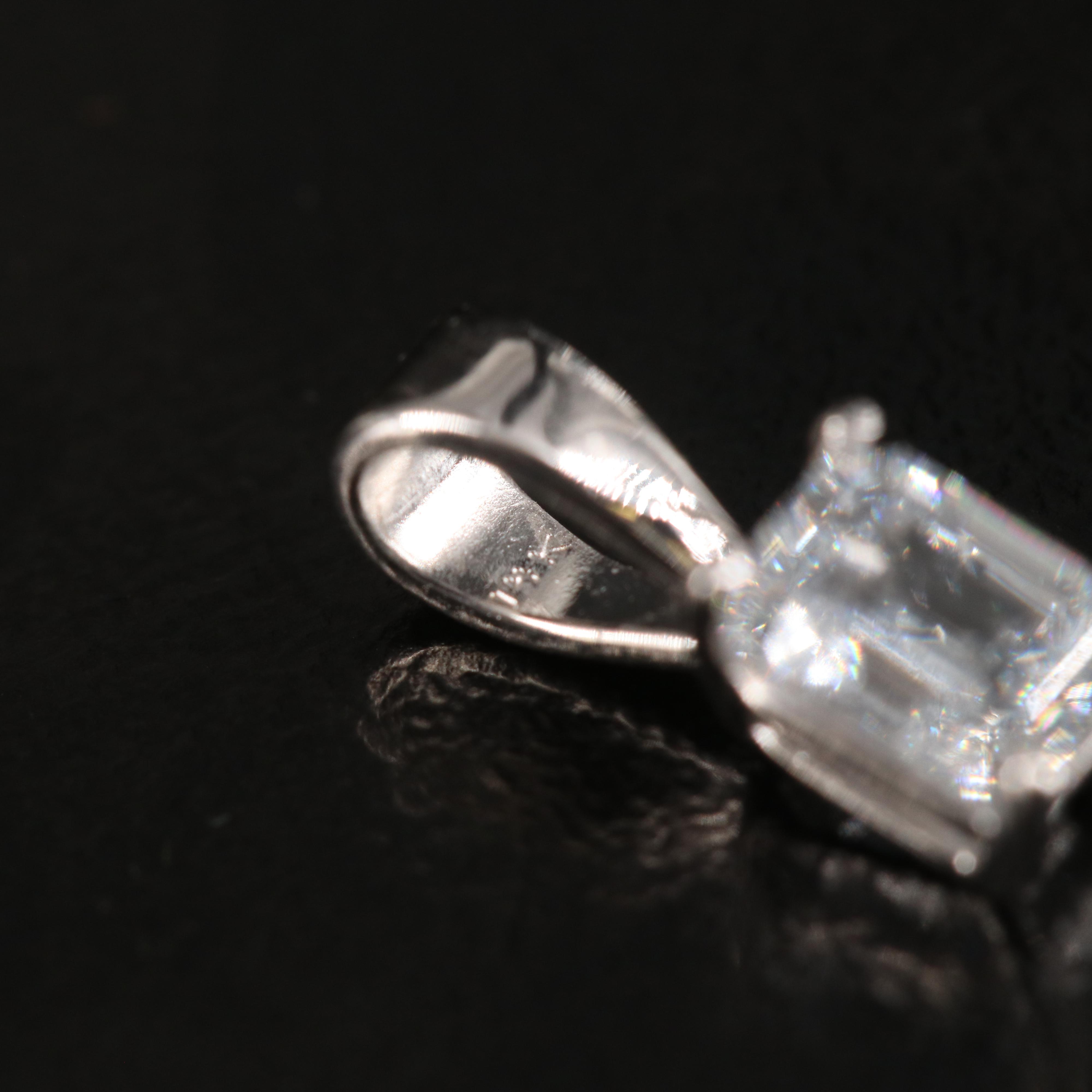 14K 0.45 CT Lab Grown Diamond Pendant