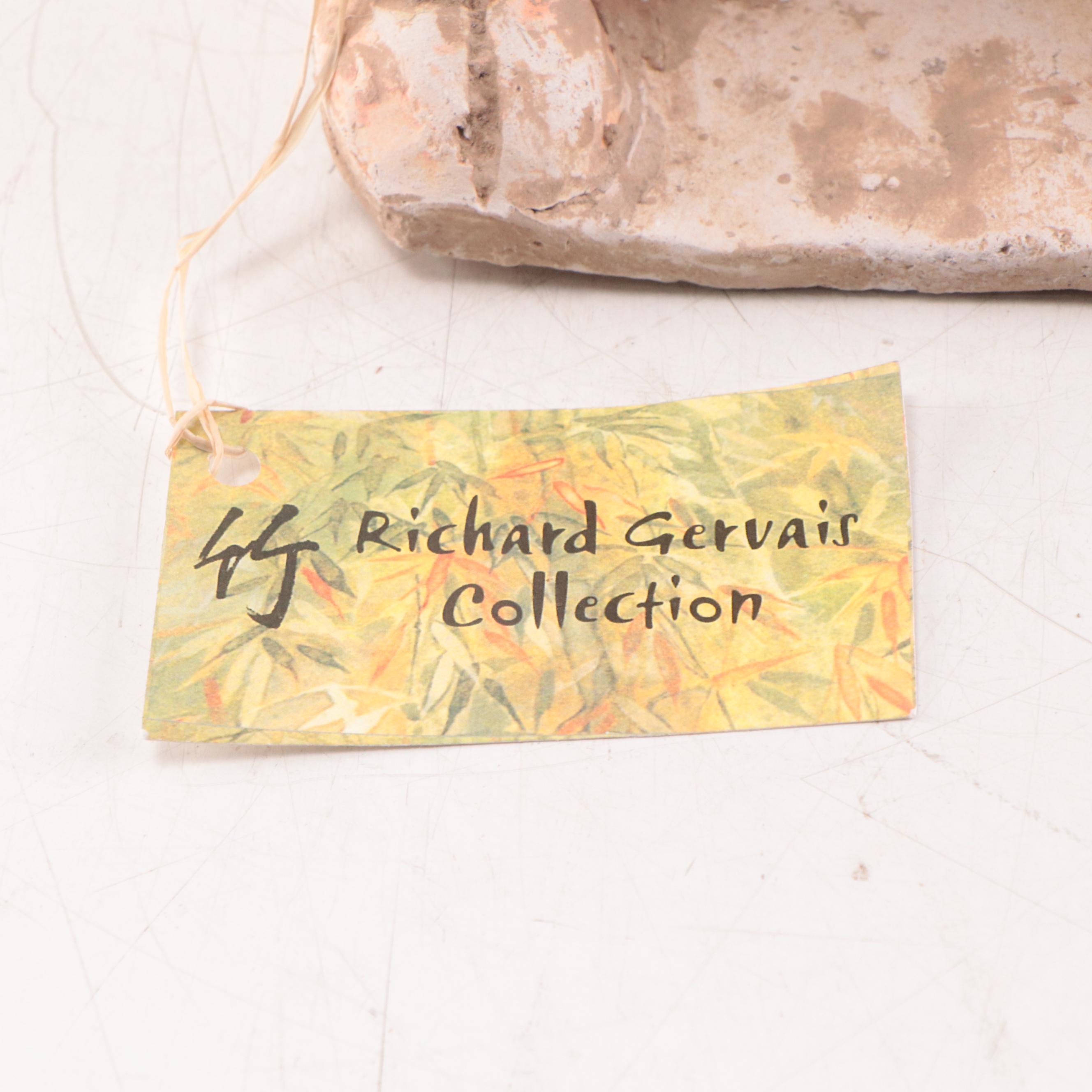 Chinese Straw Glazed Earthenware Tomb Guardian Figure, Probably Tang Dynasty