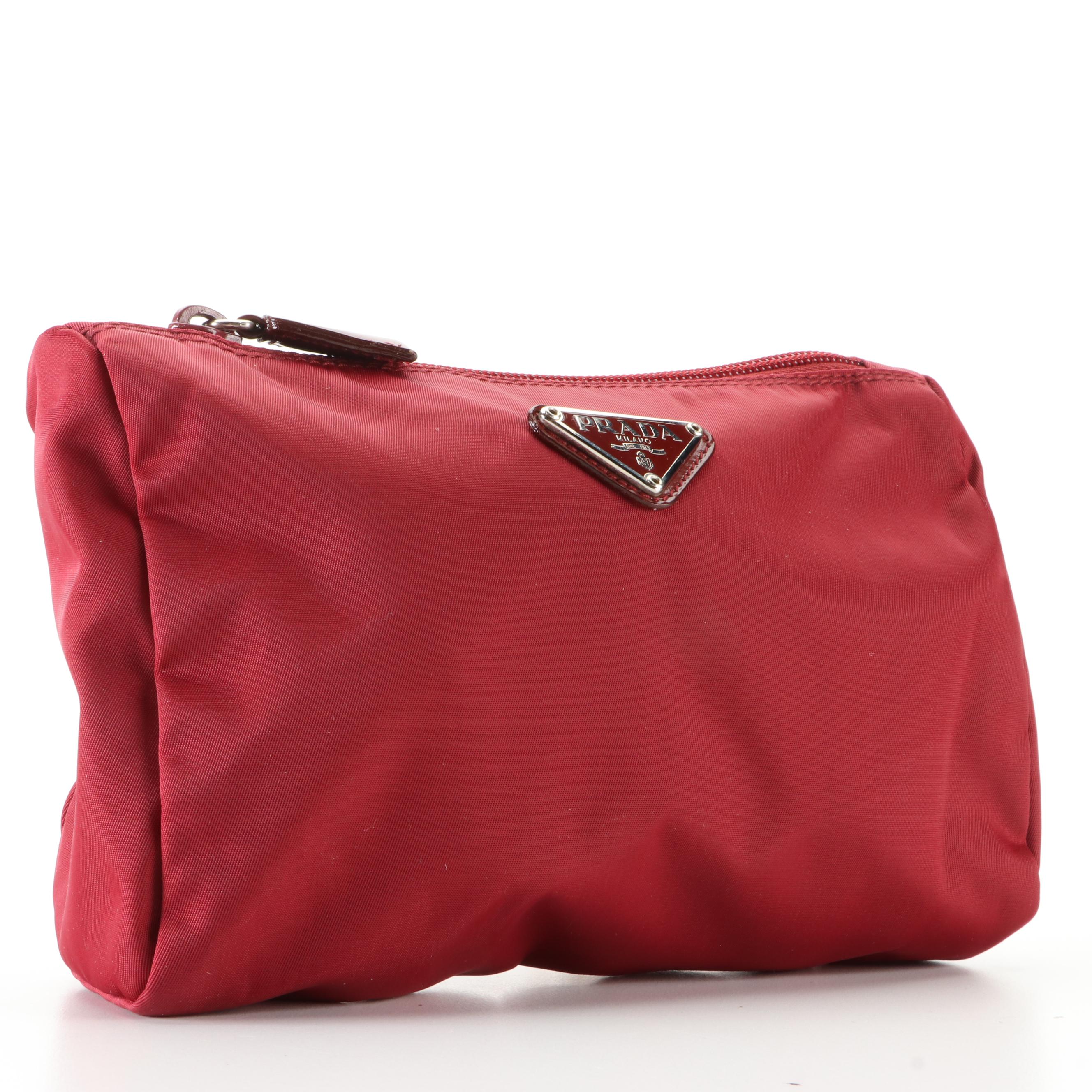 Prada Nylon Tessuto Zip Pouch