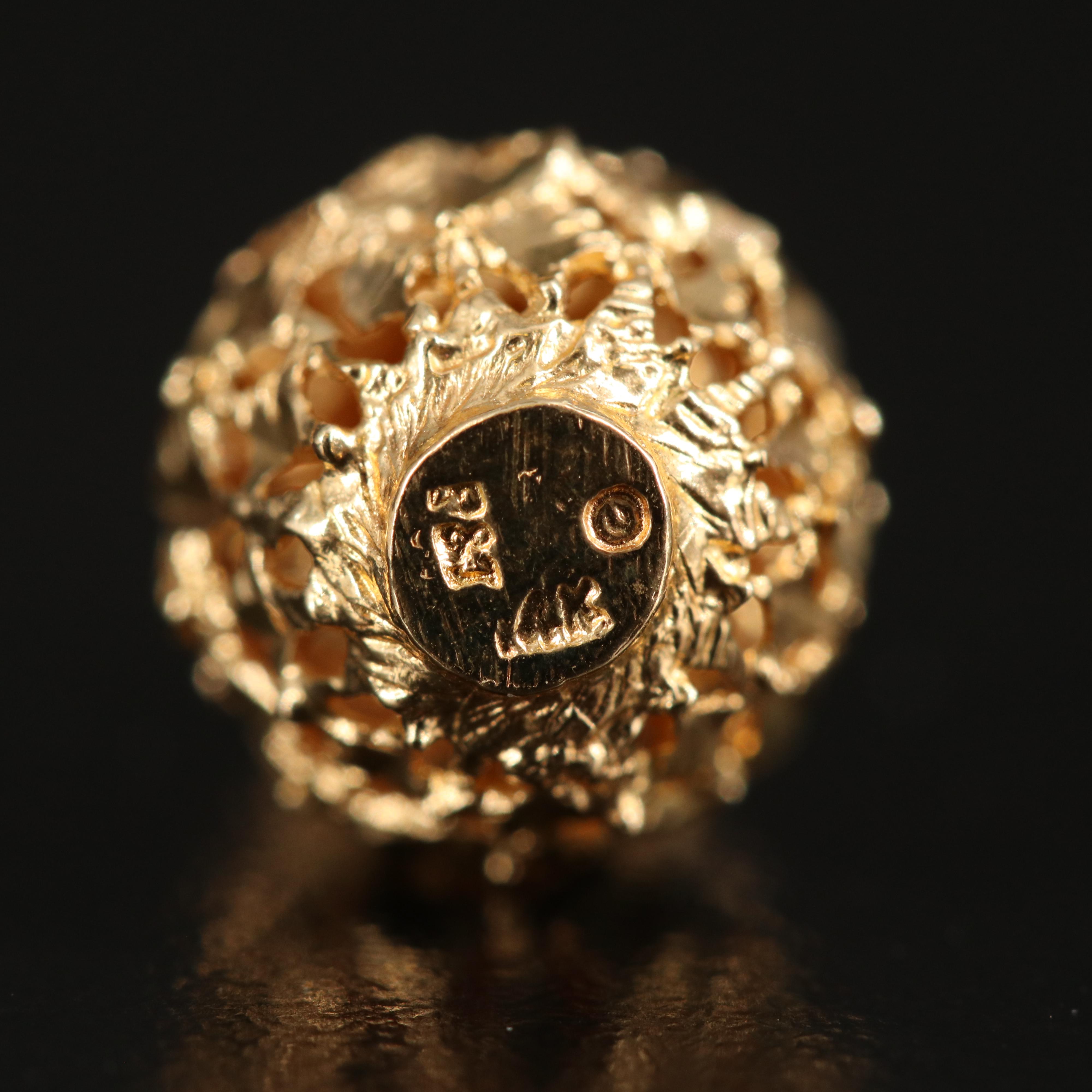 14K Pineapple Pendant