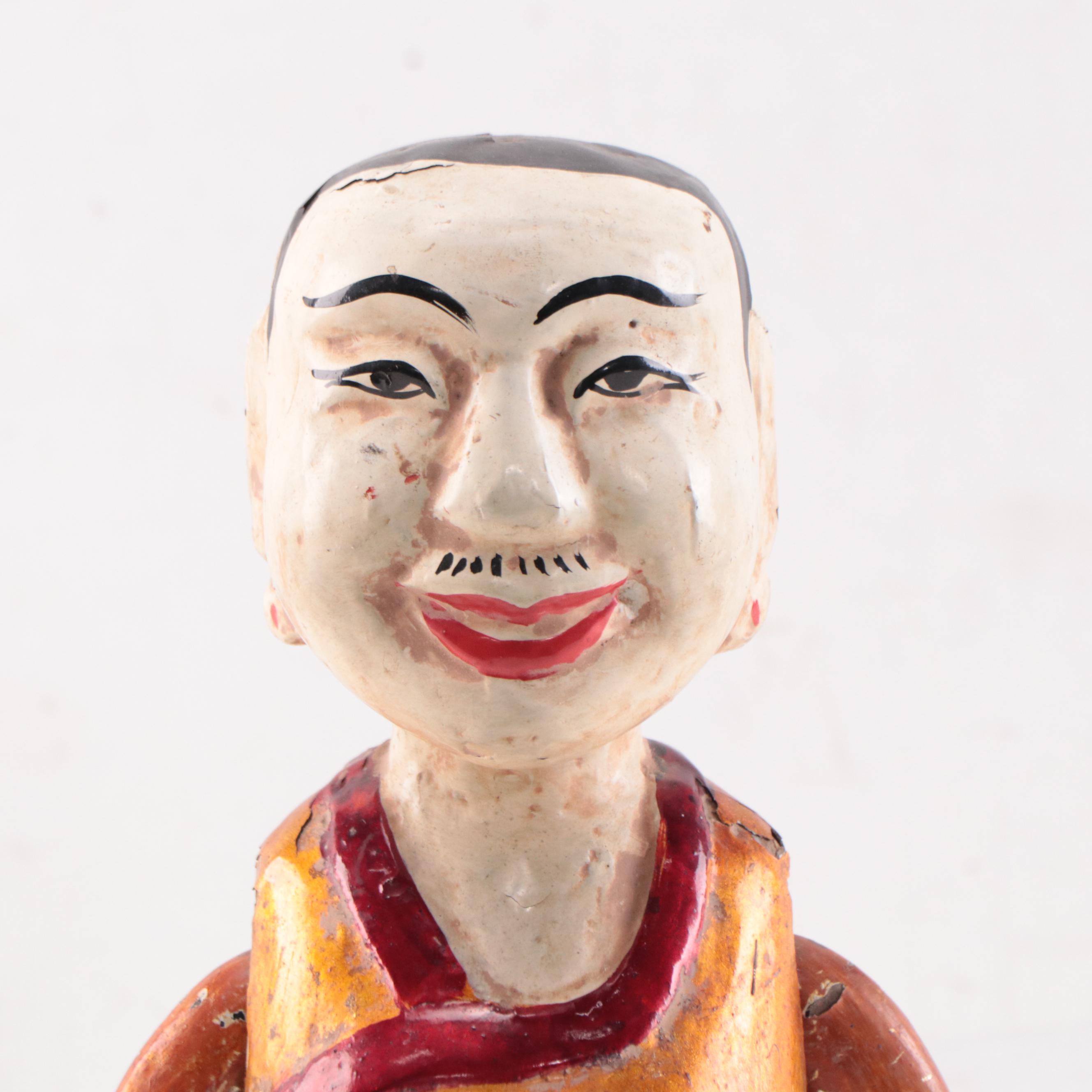 Vietnamese Carved Wooden Water Puppet