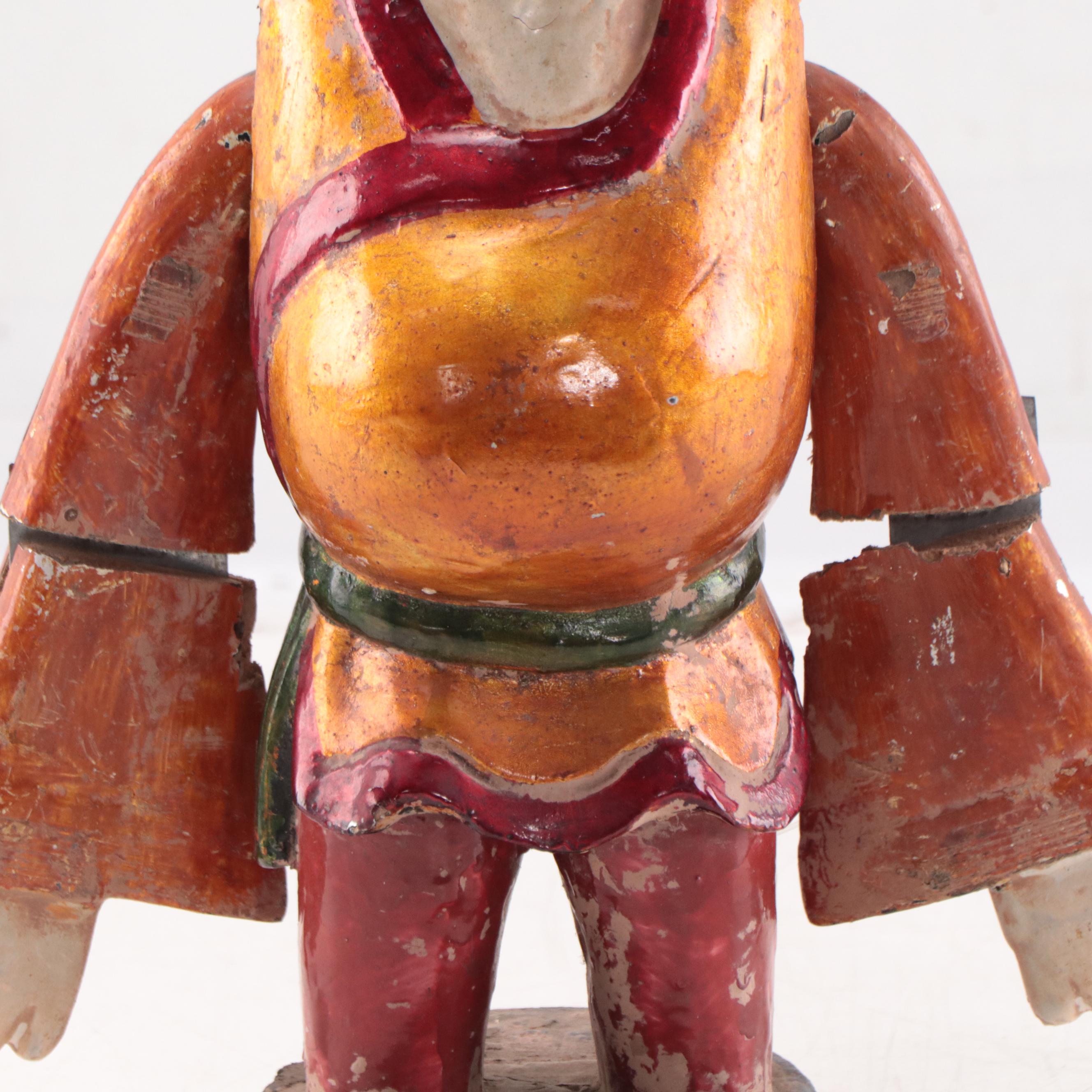 Vietnamese Carved Wooden Water Puppet