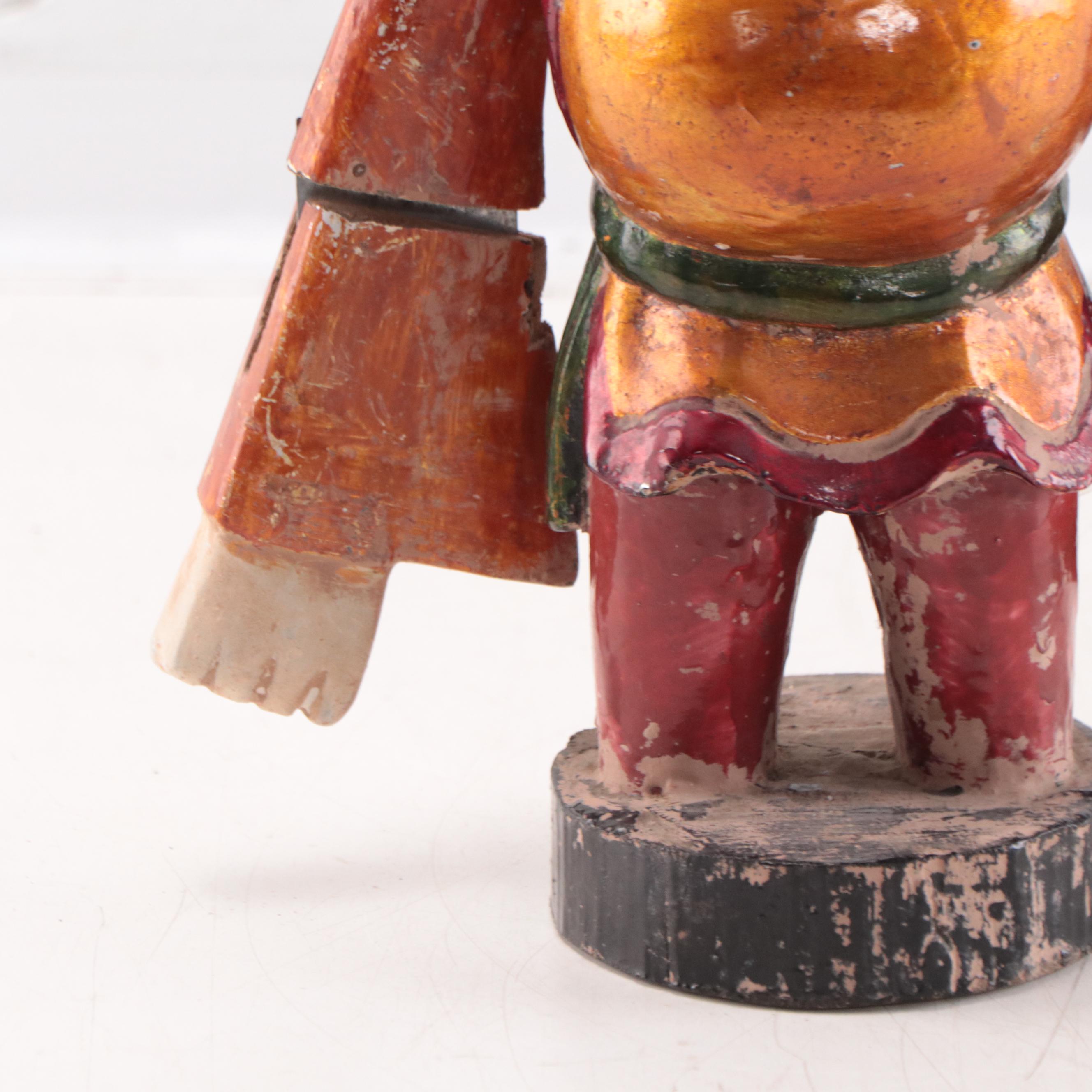 Vietnamese Carved Wooden Water Puppet