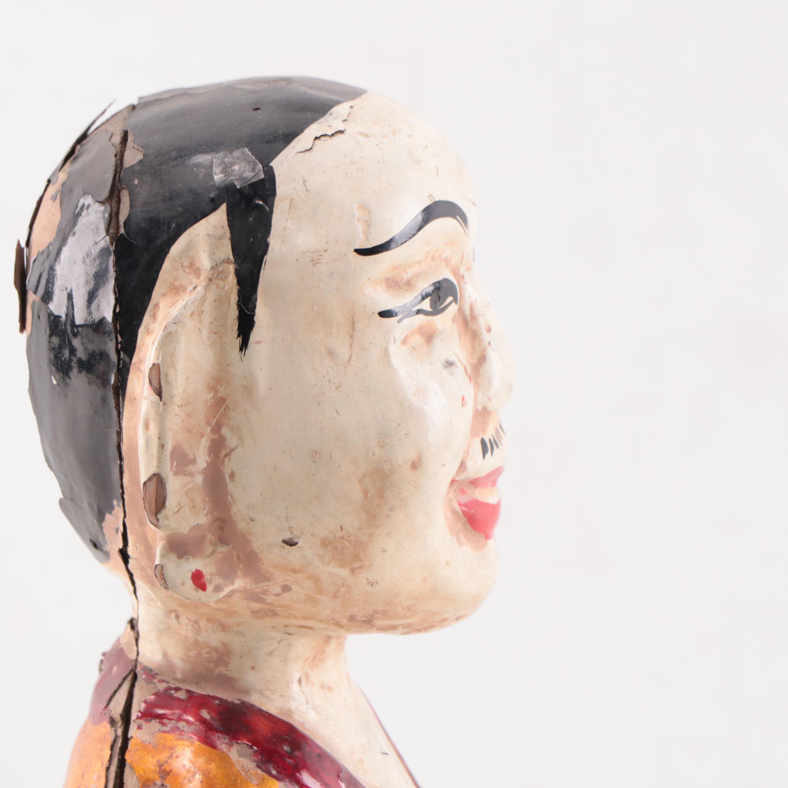 Vietnamese Carved Wooden Water Puppet