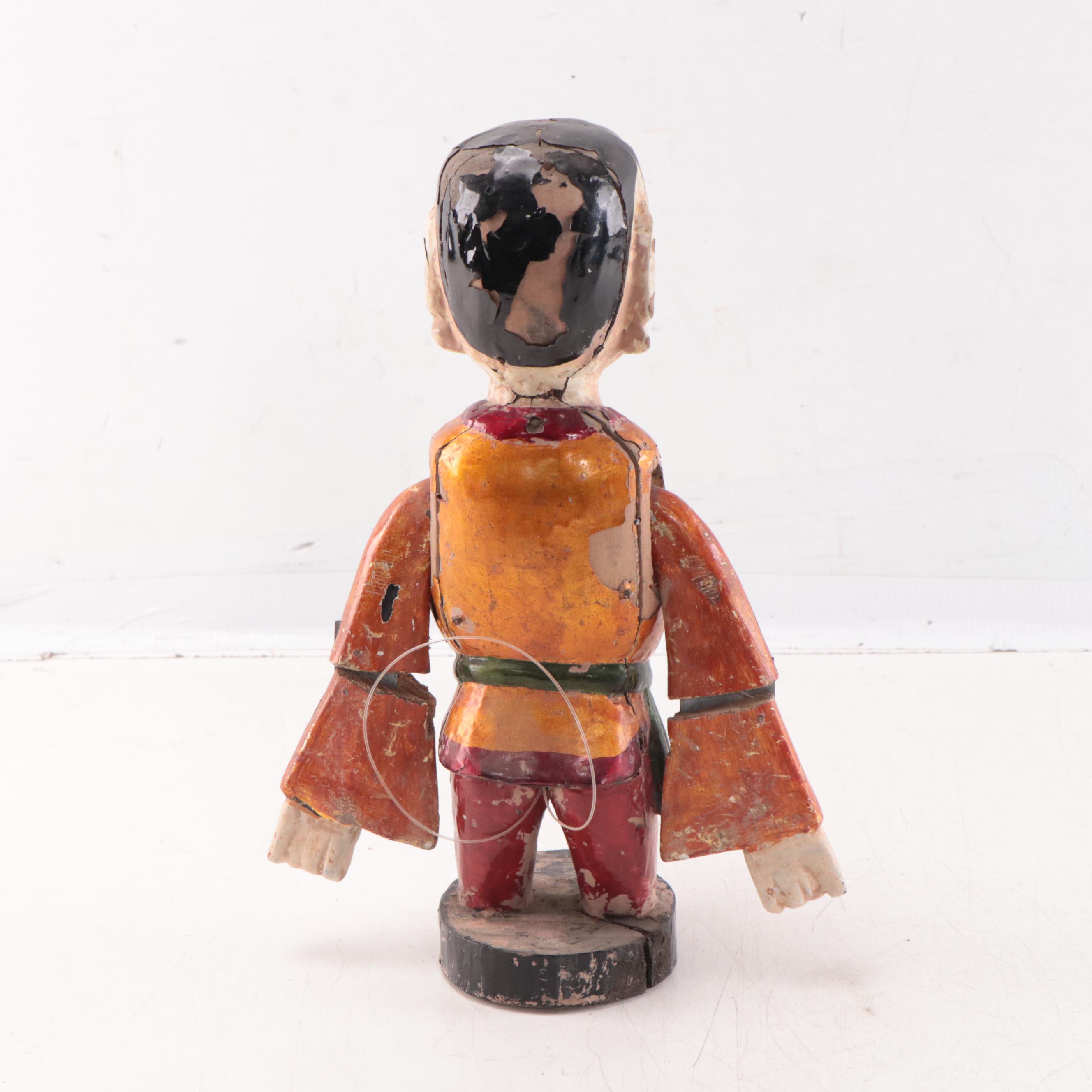 Vietnamese Carved Wooden Water Puppet