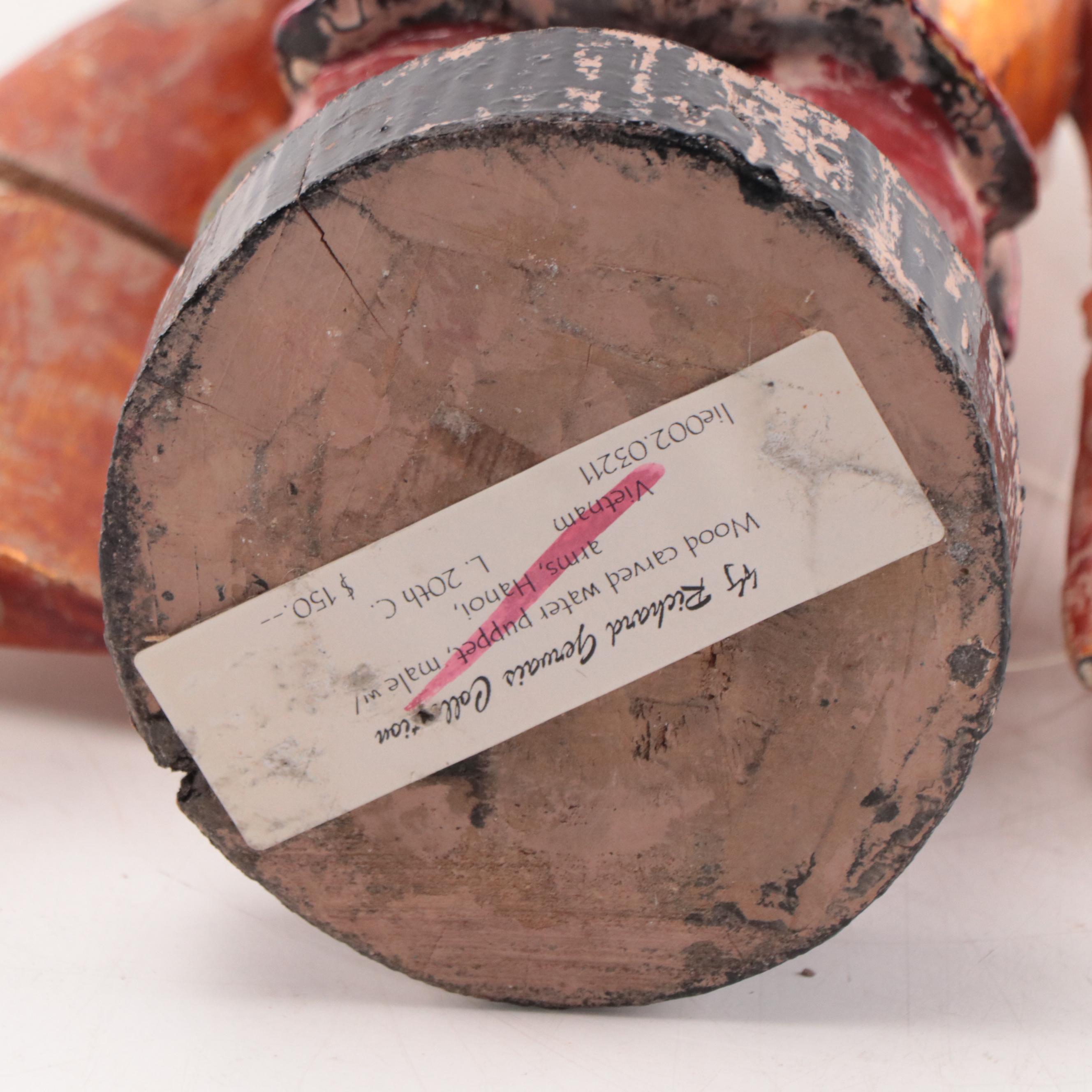 Vietnamese Carved Wooden Water Puppet