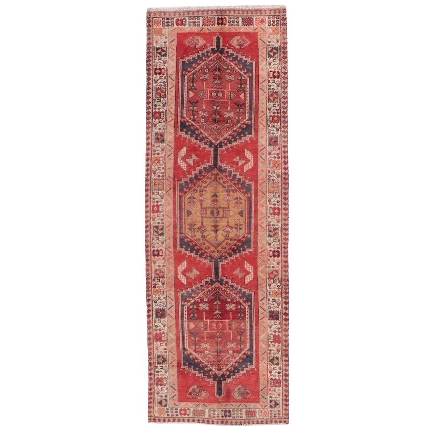 3'4 x 10' Hand-Knotted Persian Lurs Long Rug