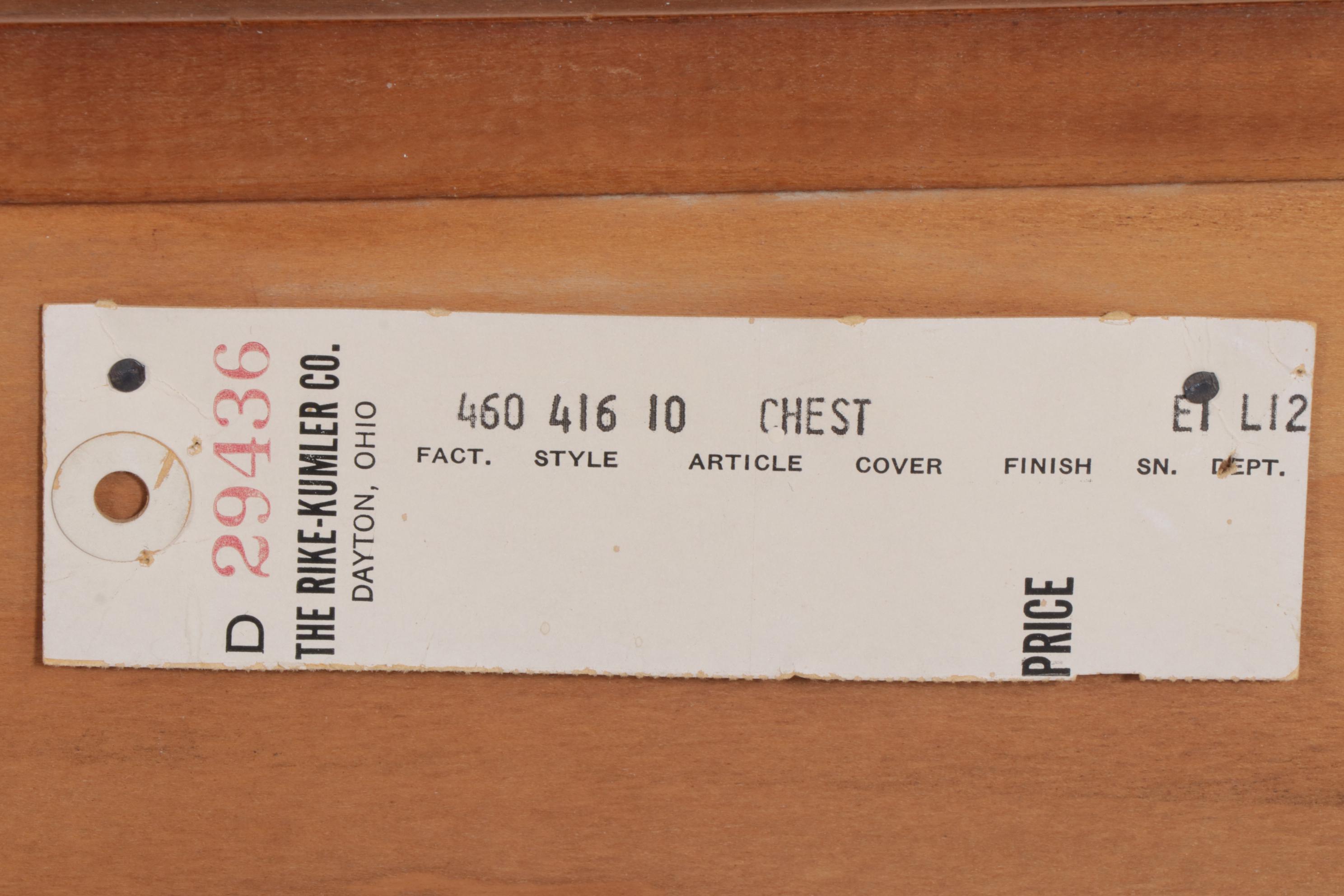 Chippendale Style Cherry Four-Drawer Bedside Chest, Mid to Late 20th Century