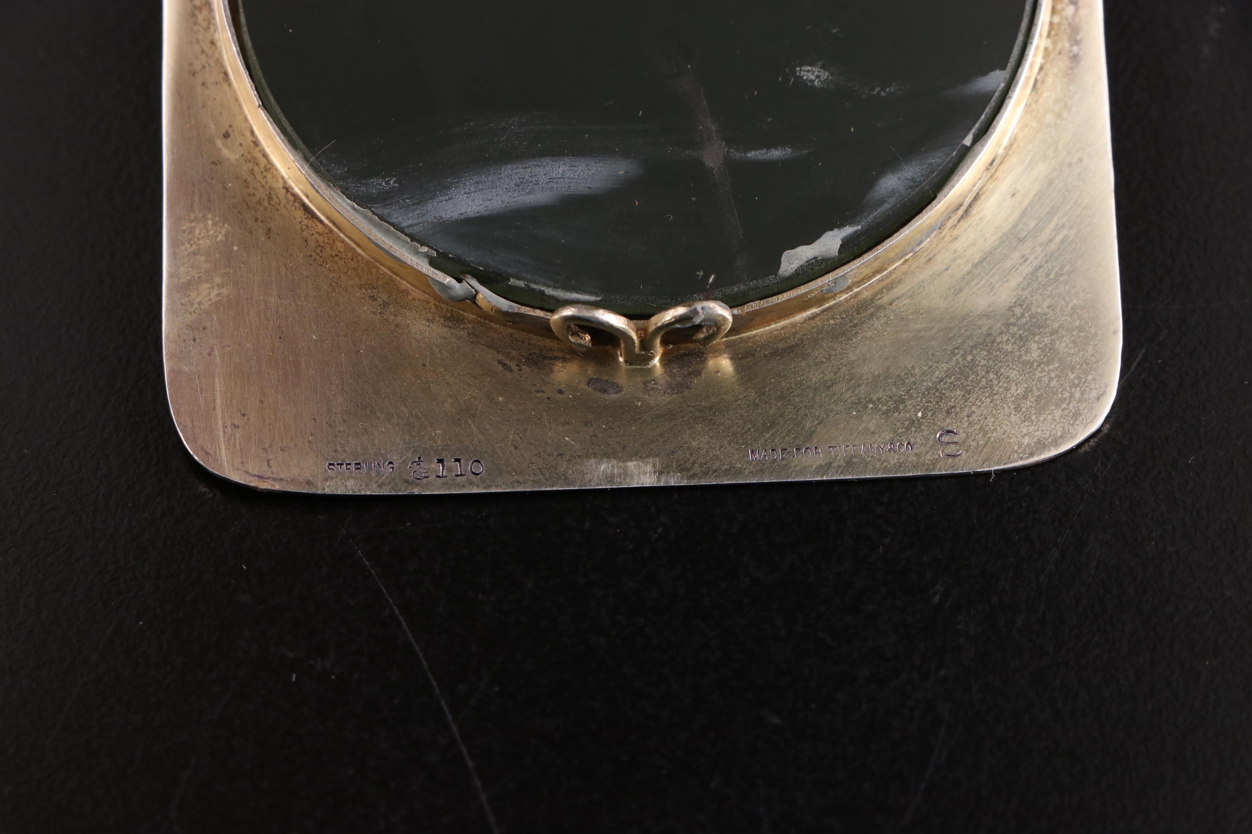 Monogrammed Tiffany & Co. Sterling Folded Compact Mirror