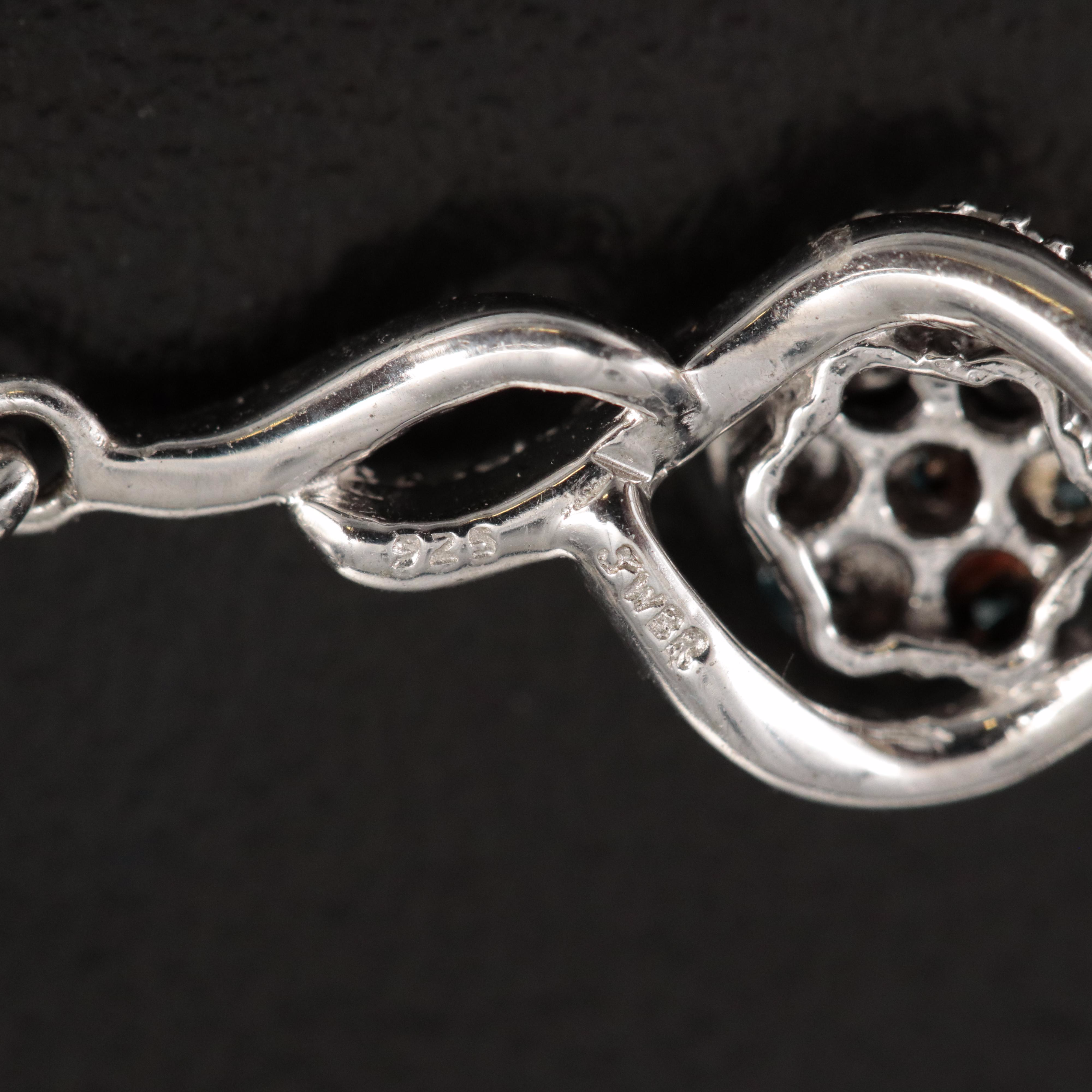 Sterling Diamond Earrings