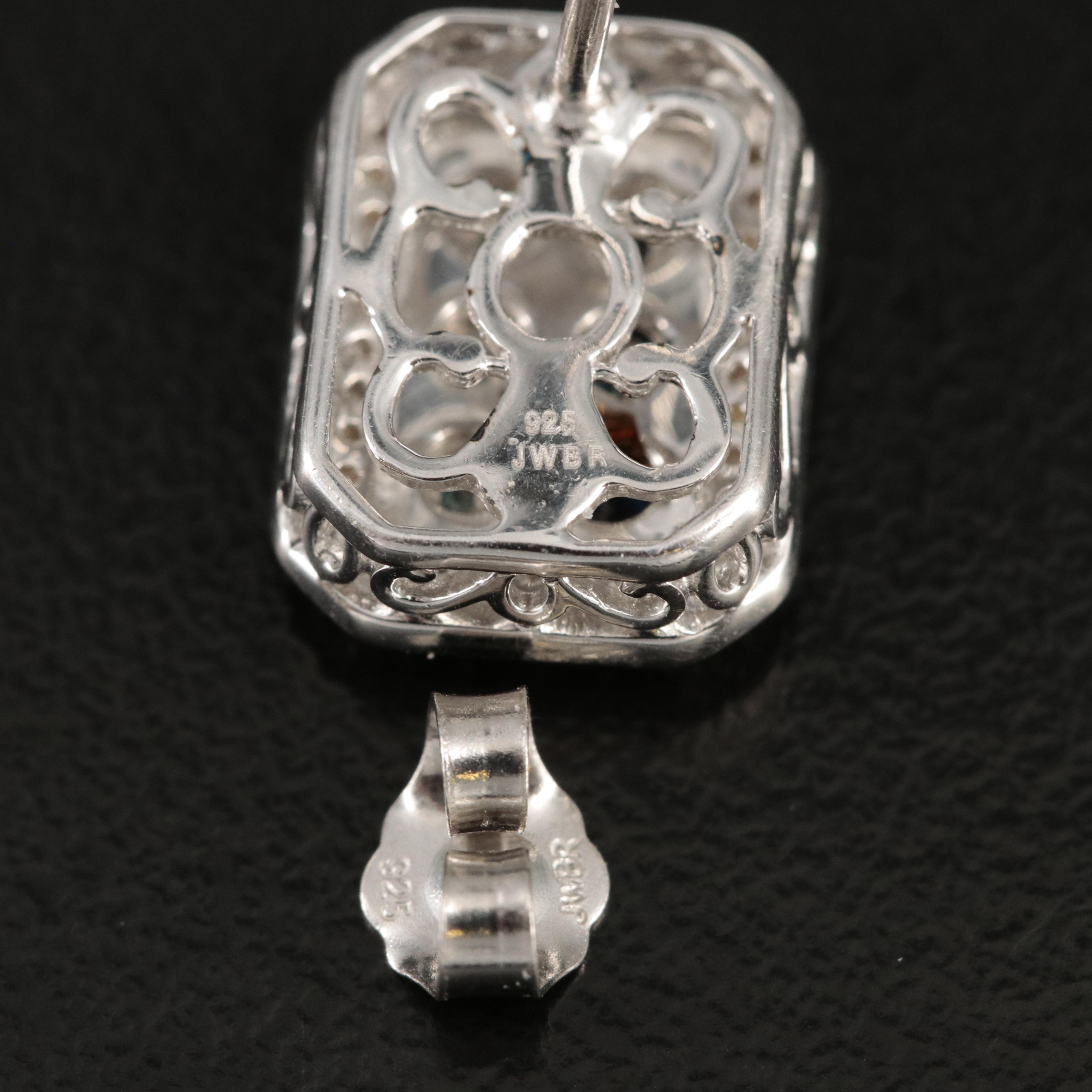 Sterling Diamond Earrings