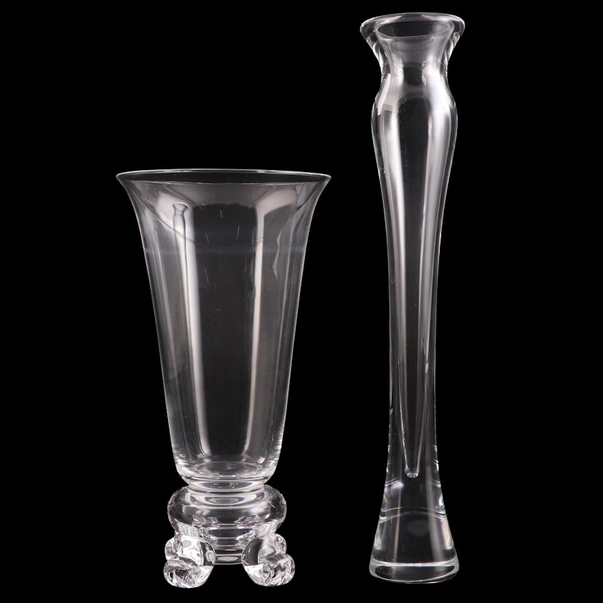 John Dreves Designed and Other Steuben Art Glass Vase