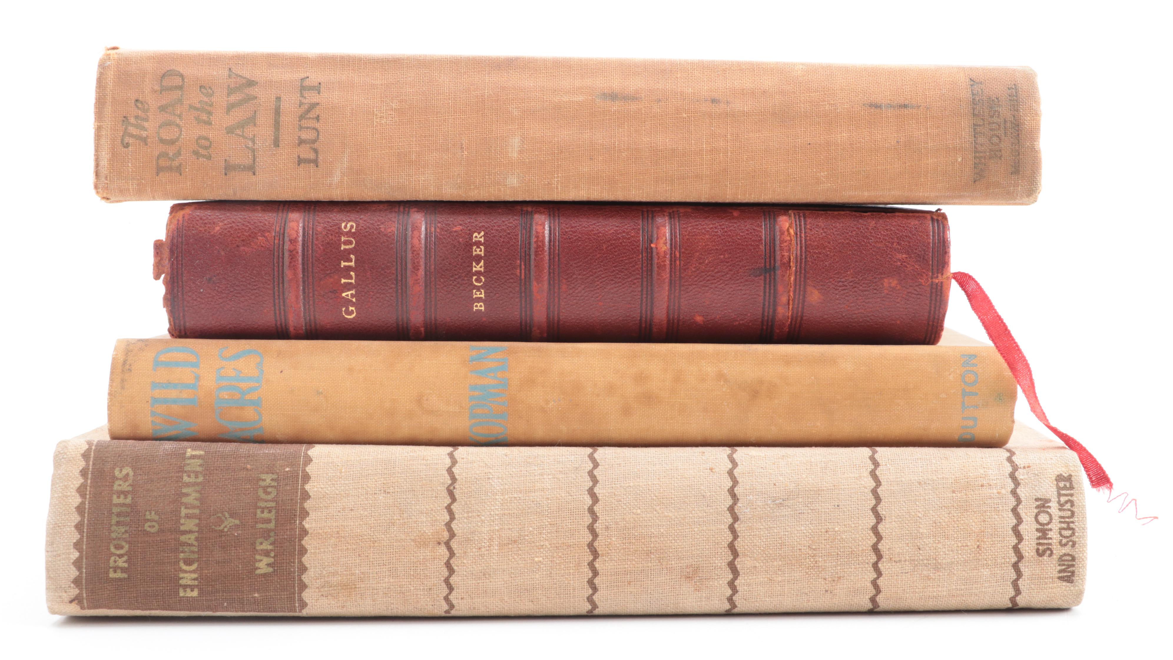 First Edition "The Road to the Law" by Dudley Cammett Lunt and More