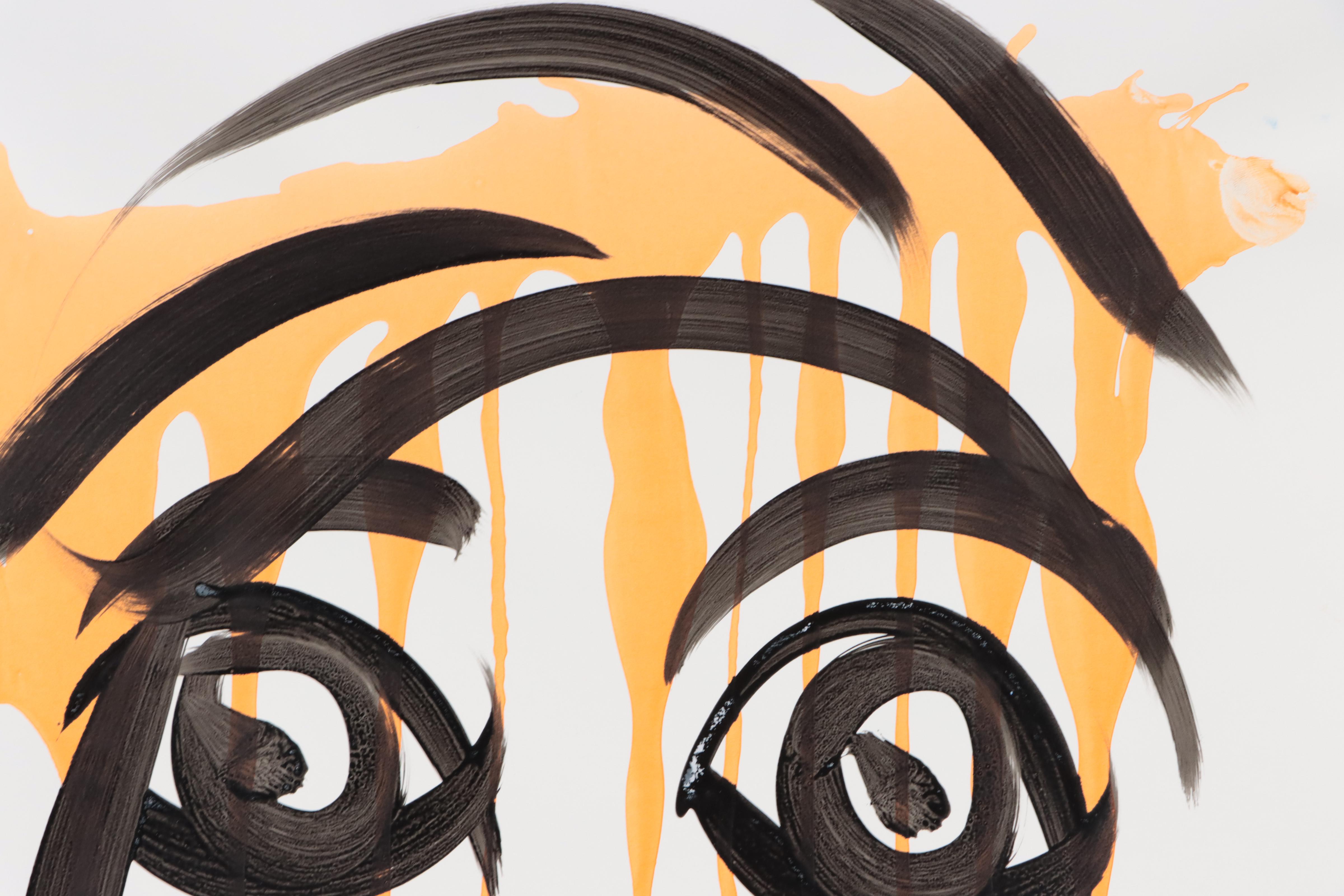 Peter Keil Abstract Portrait Acrylic Painting