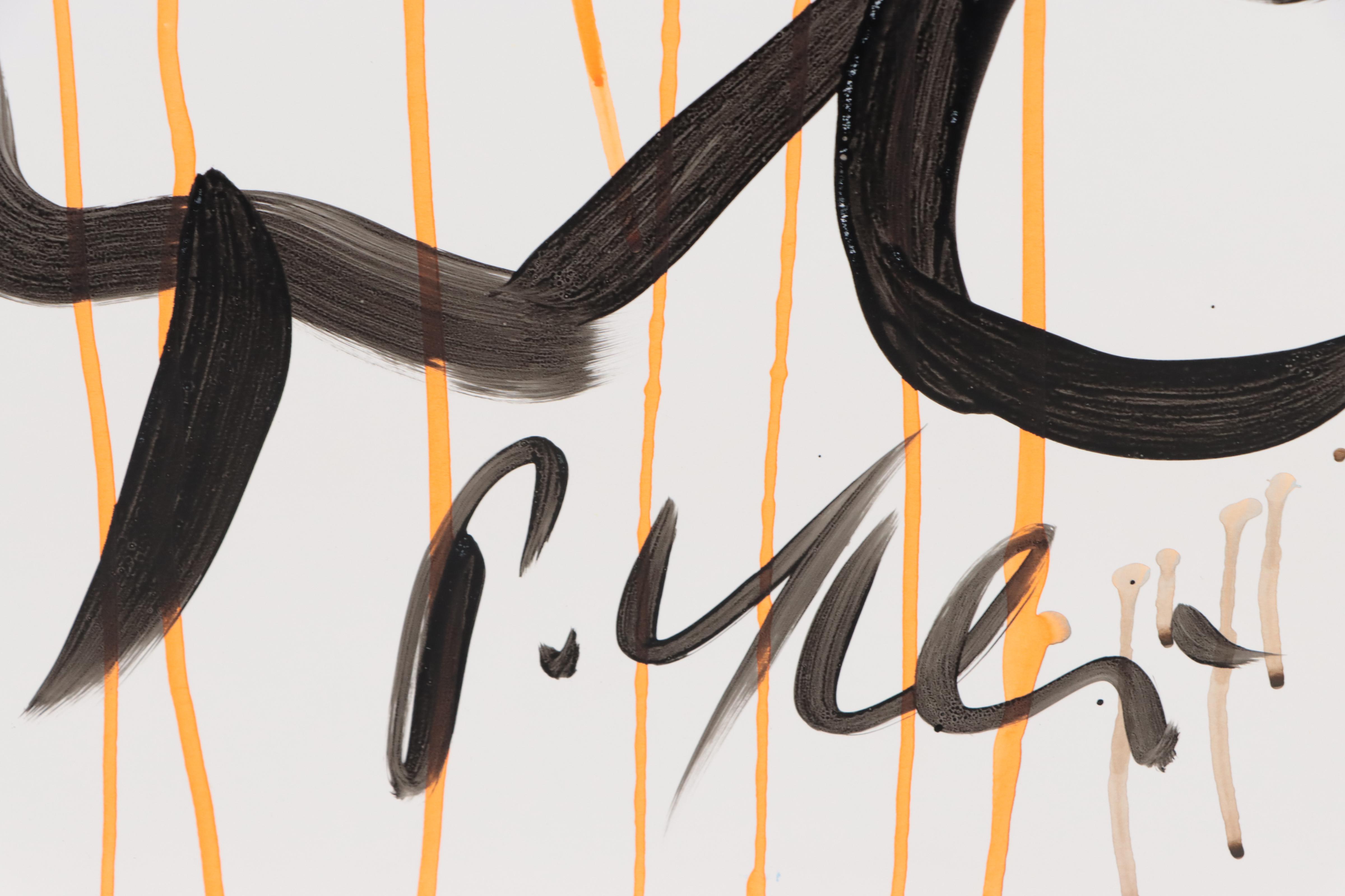 Peter Keil Abstract Portrait Acrylic Painting