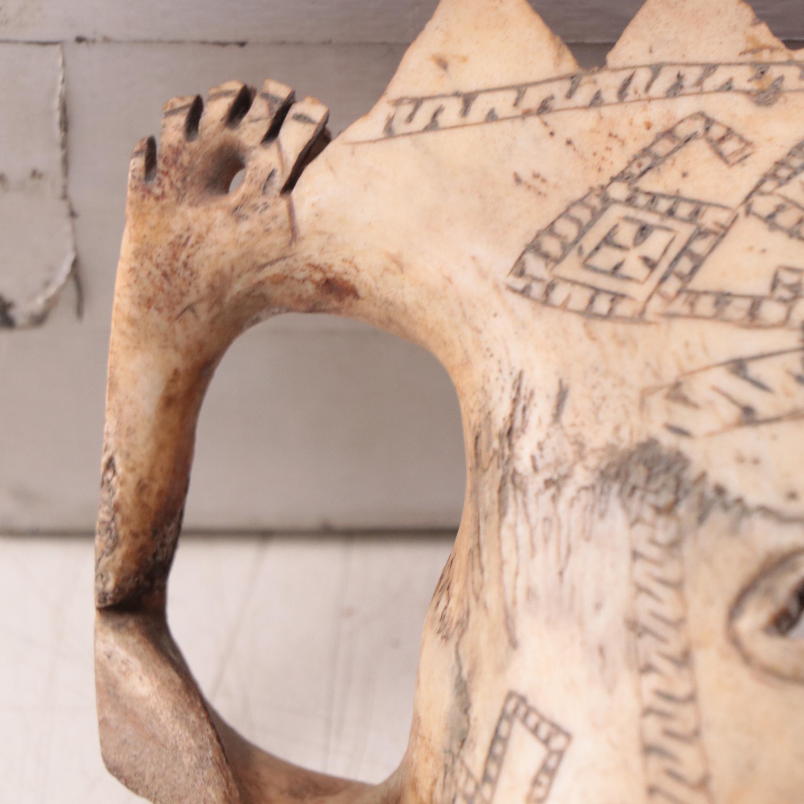 West Timor Incised Skull Mask, Mid-20th Century