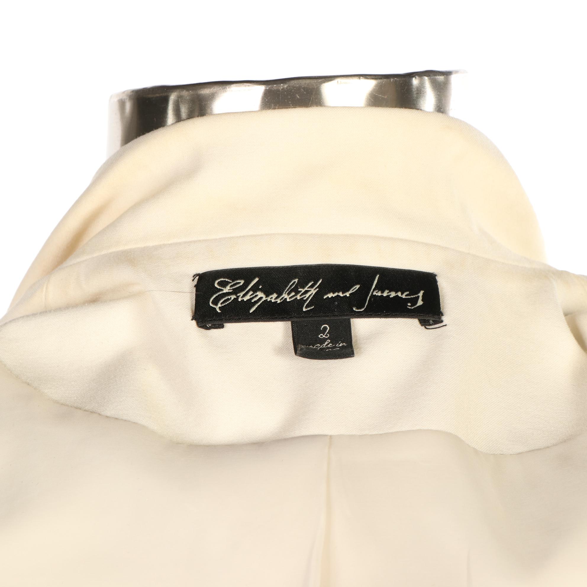 Elizabeth and James Silk Suiting Jacket