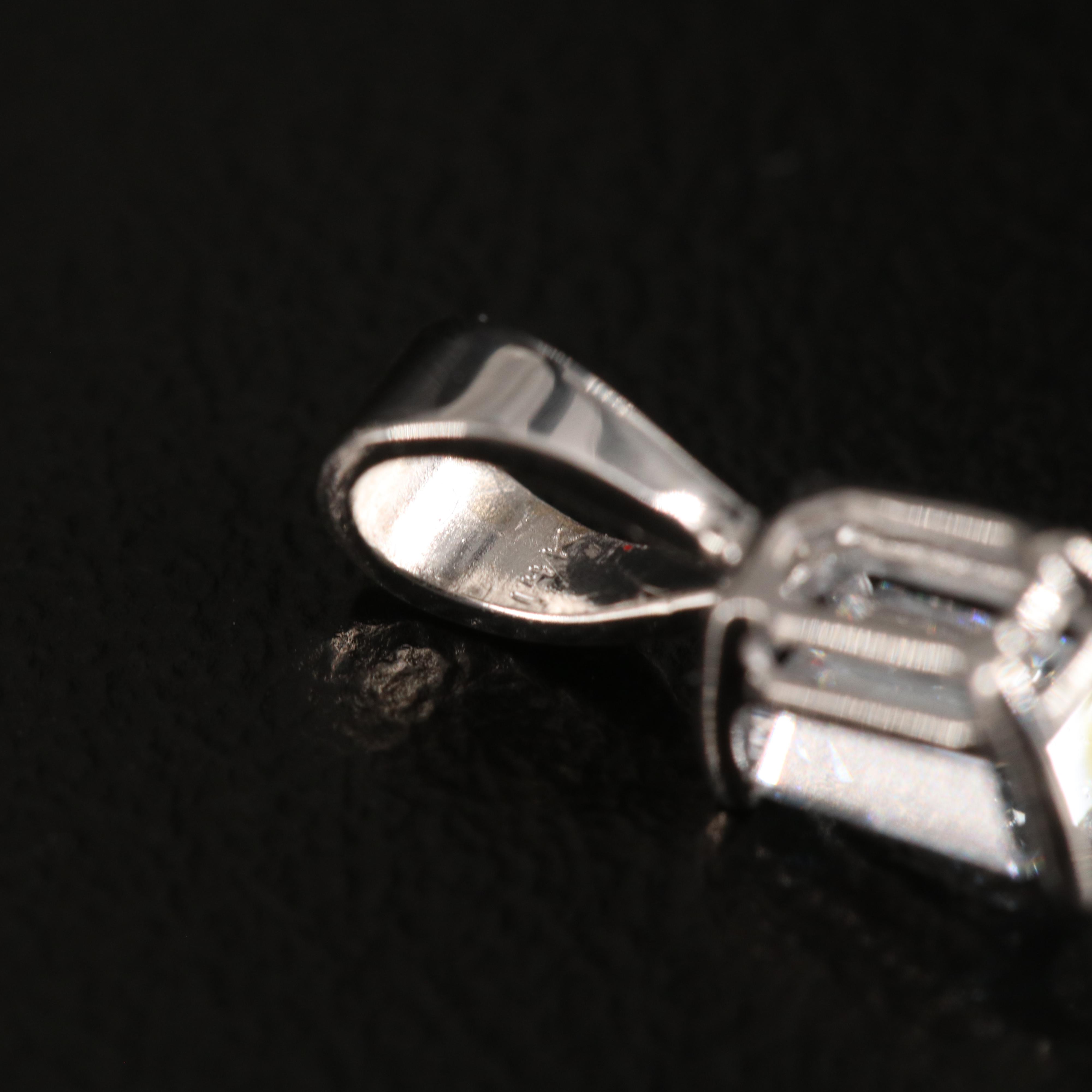 14K 0.46 CT Lab Grown Diamond Solitaire Pendant