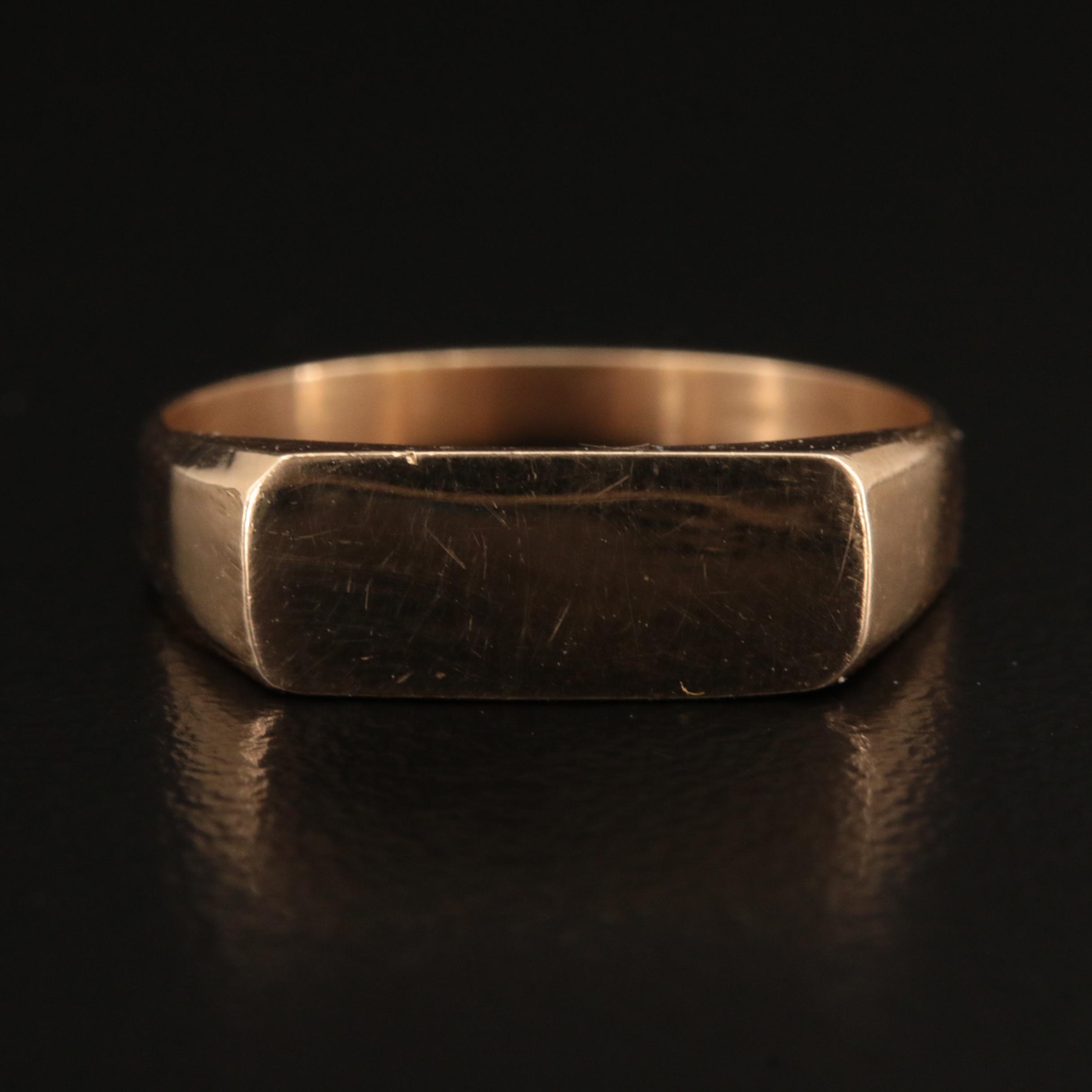 14K Signet Ring