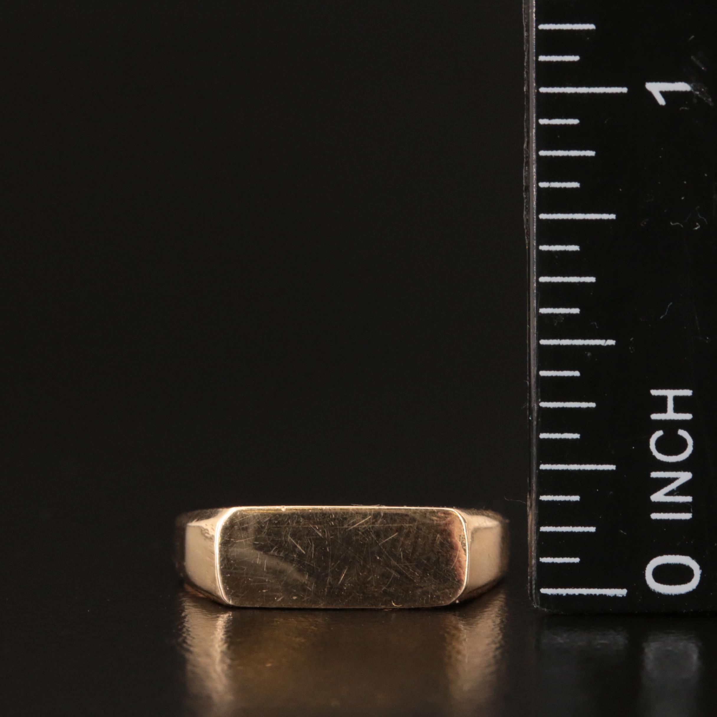 14K Signet Ring
