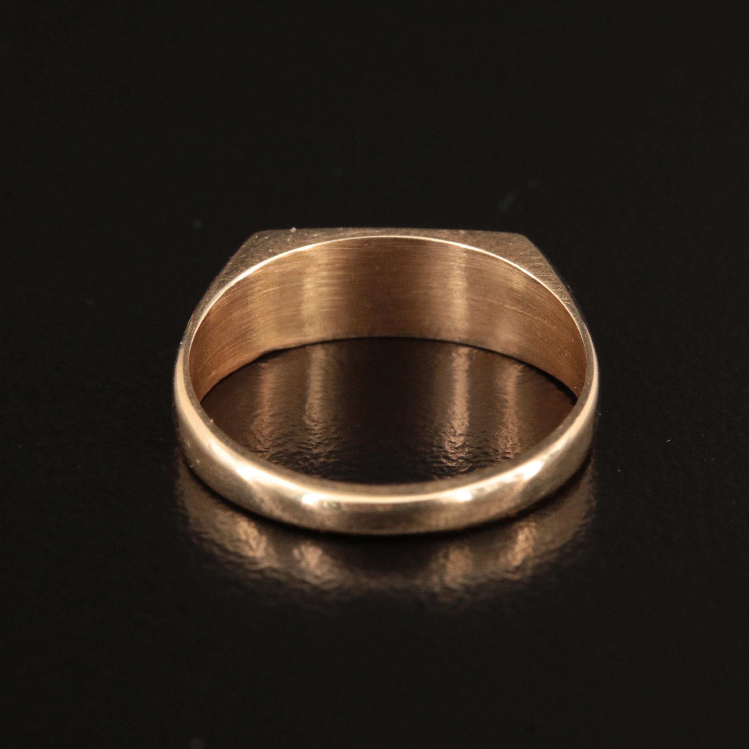 14K Signet Ring