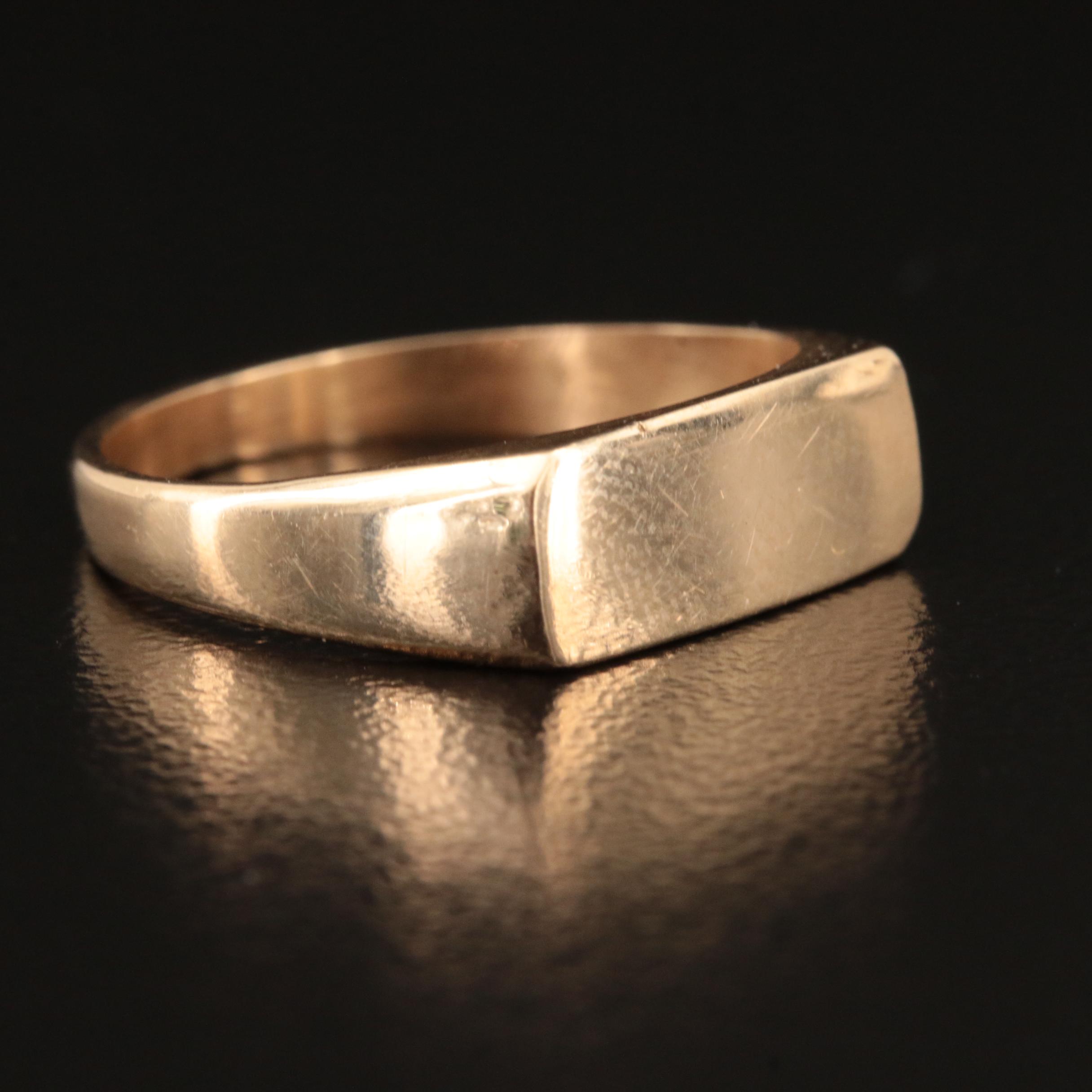 14K Signet Ring