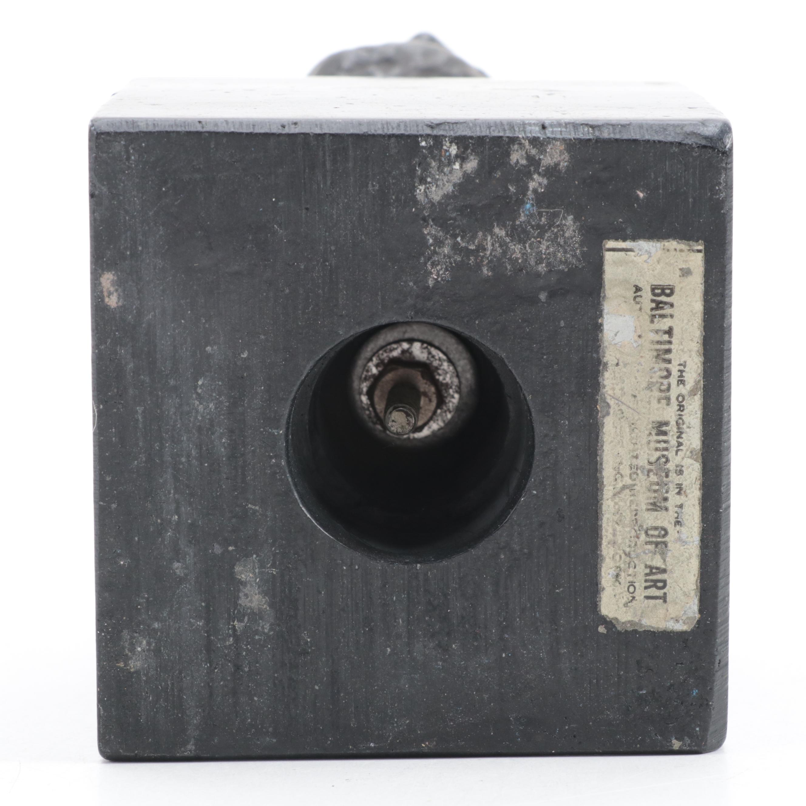 Alva Studios Plaster Sculptural Bust After Auguste Rodin "Head of Jean D’Aire"