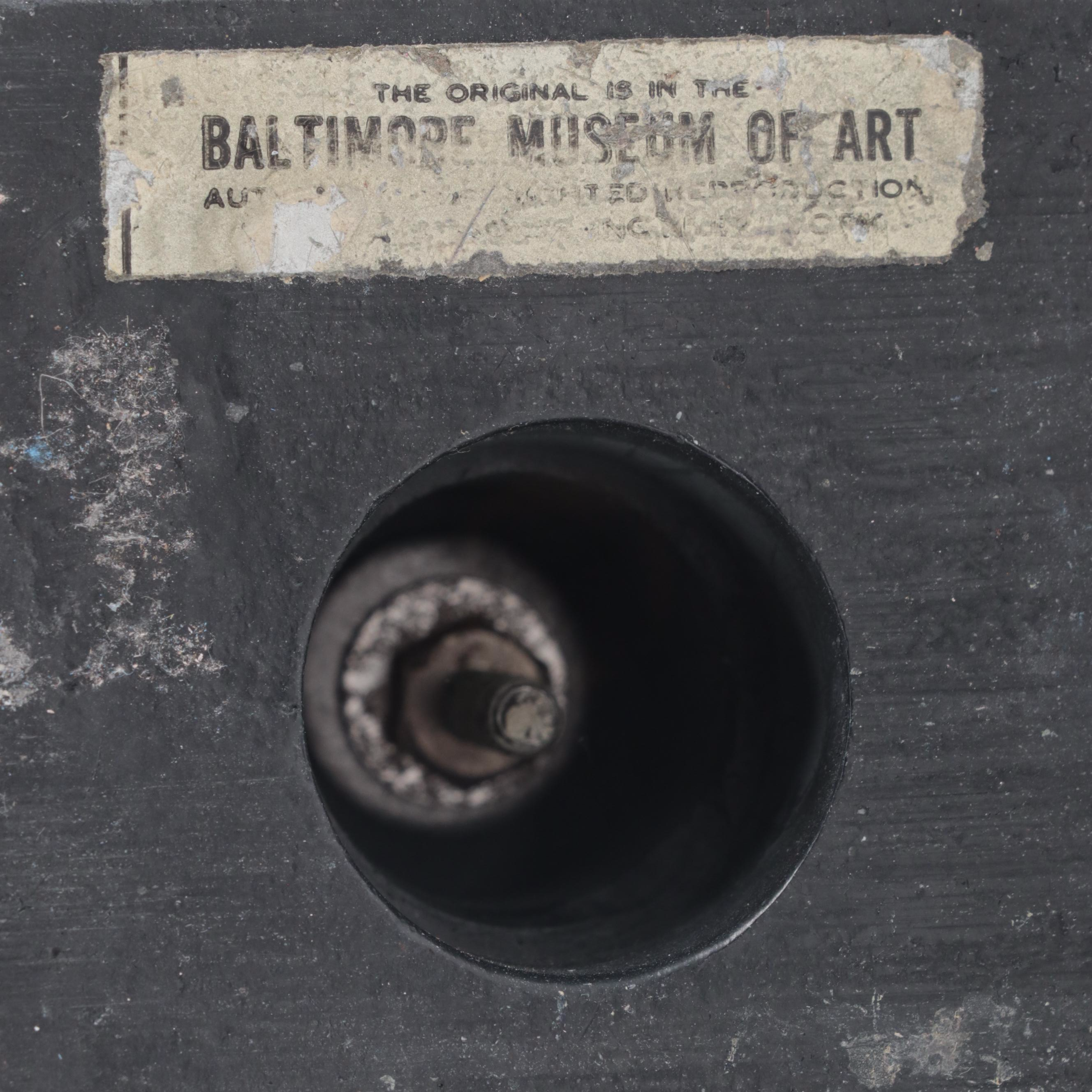 Alva Studios Plaster Sculptural Bust After Auguste Rodin "Head of Jean D’Aire"