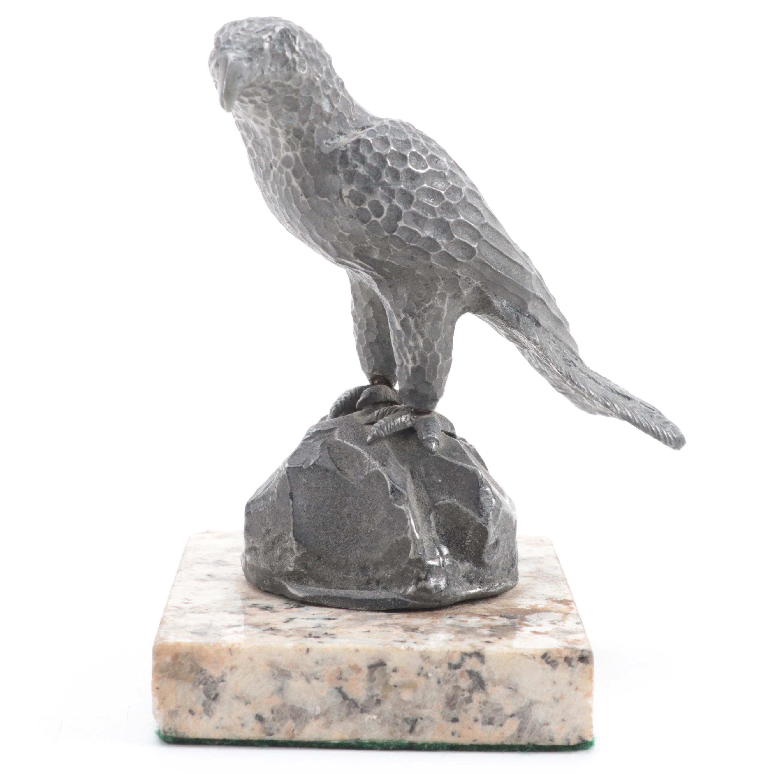 Spelter Sculpture of a Bird of Prey