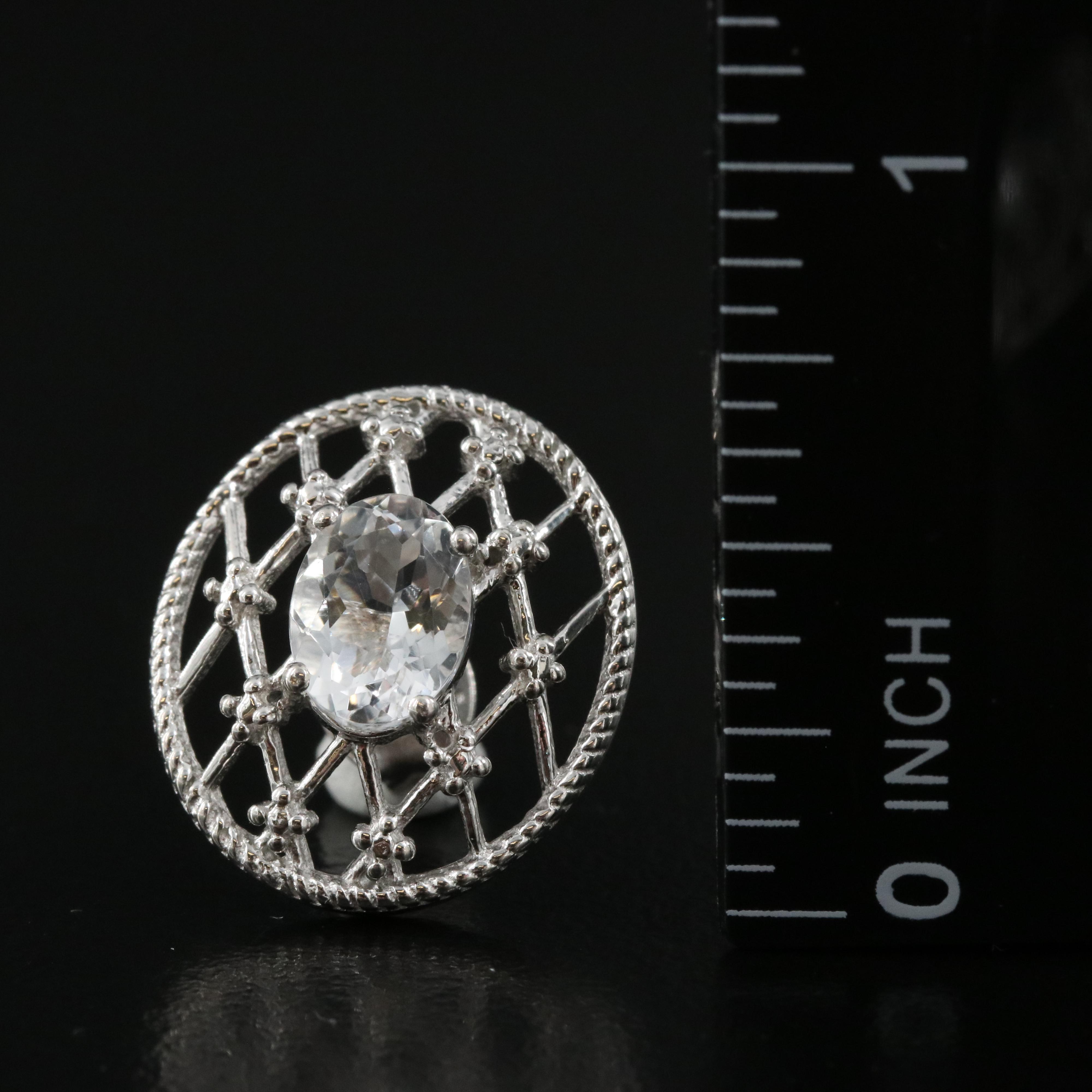 Sterling Petalite Latticework Earrings