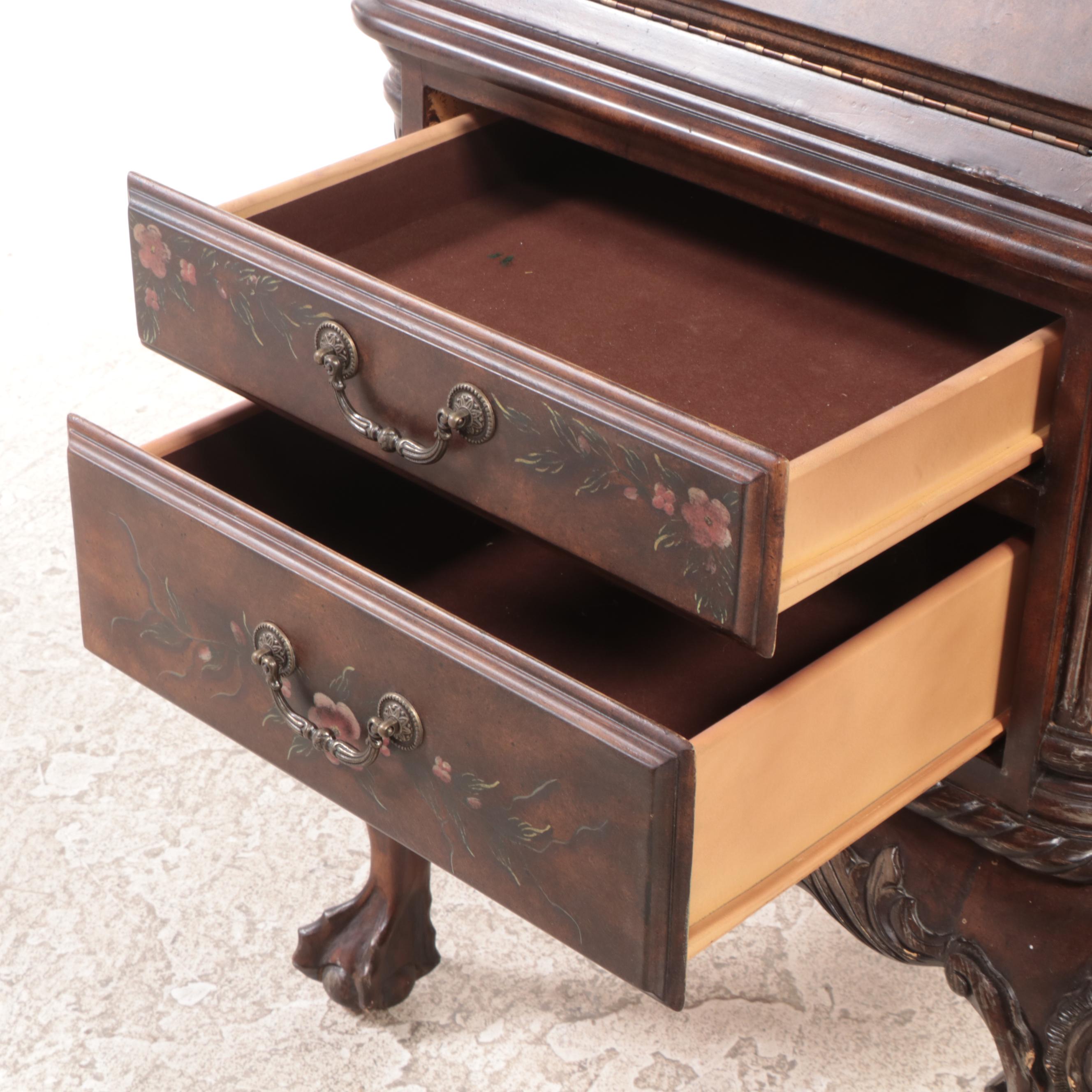 Venetian Rococo Style Painted and Parcel-Gilt Bureau Cabinet