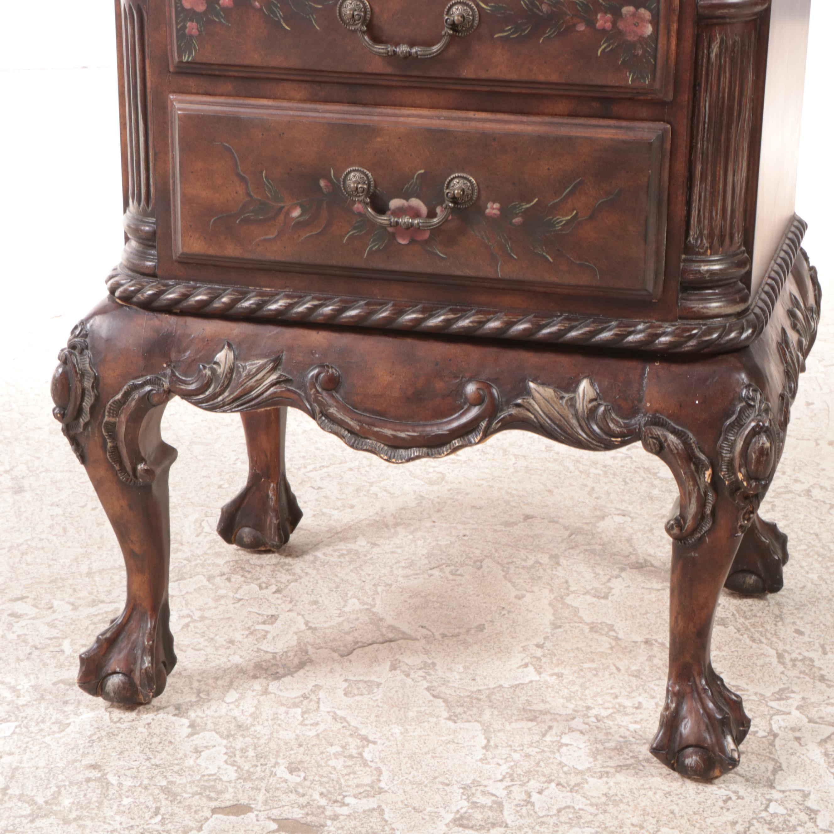 Venetian Rococo Style Painted and Parcel-Gilt Bureau Cabinet