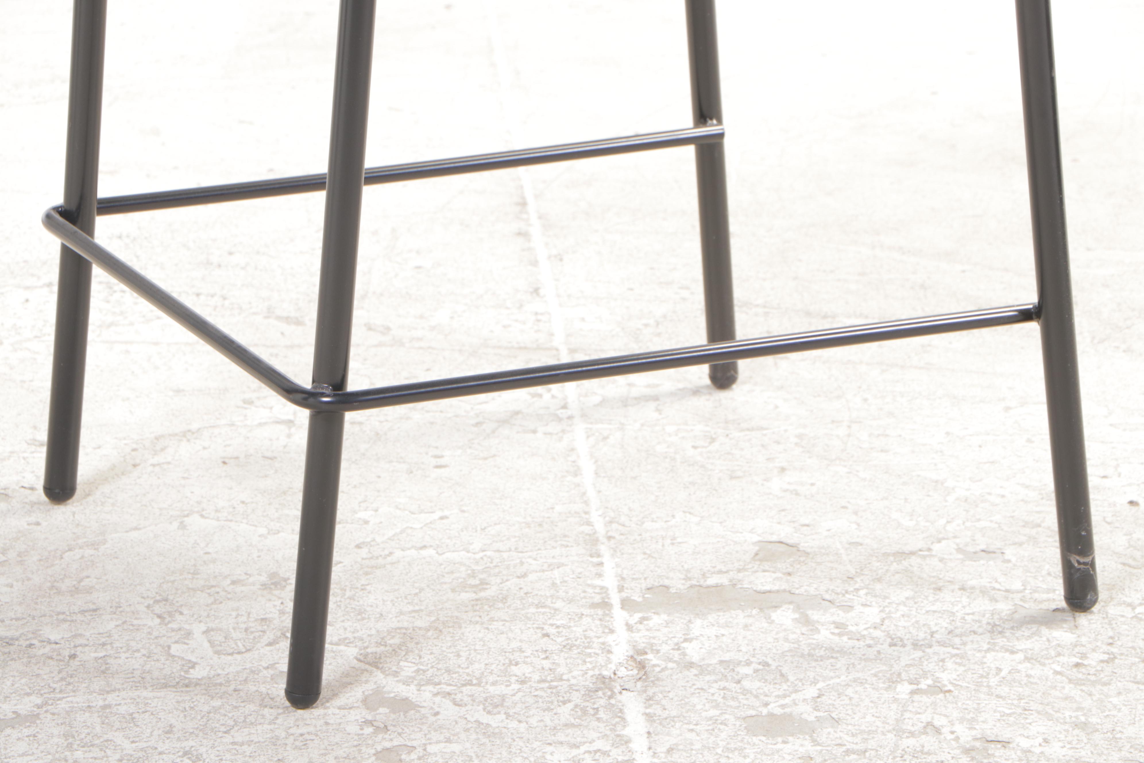 Six Alera Steel and Polypropylene Stacking Counter Stools