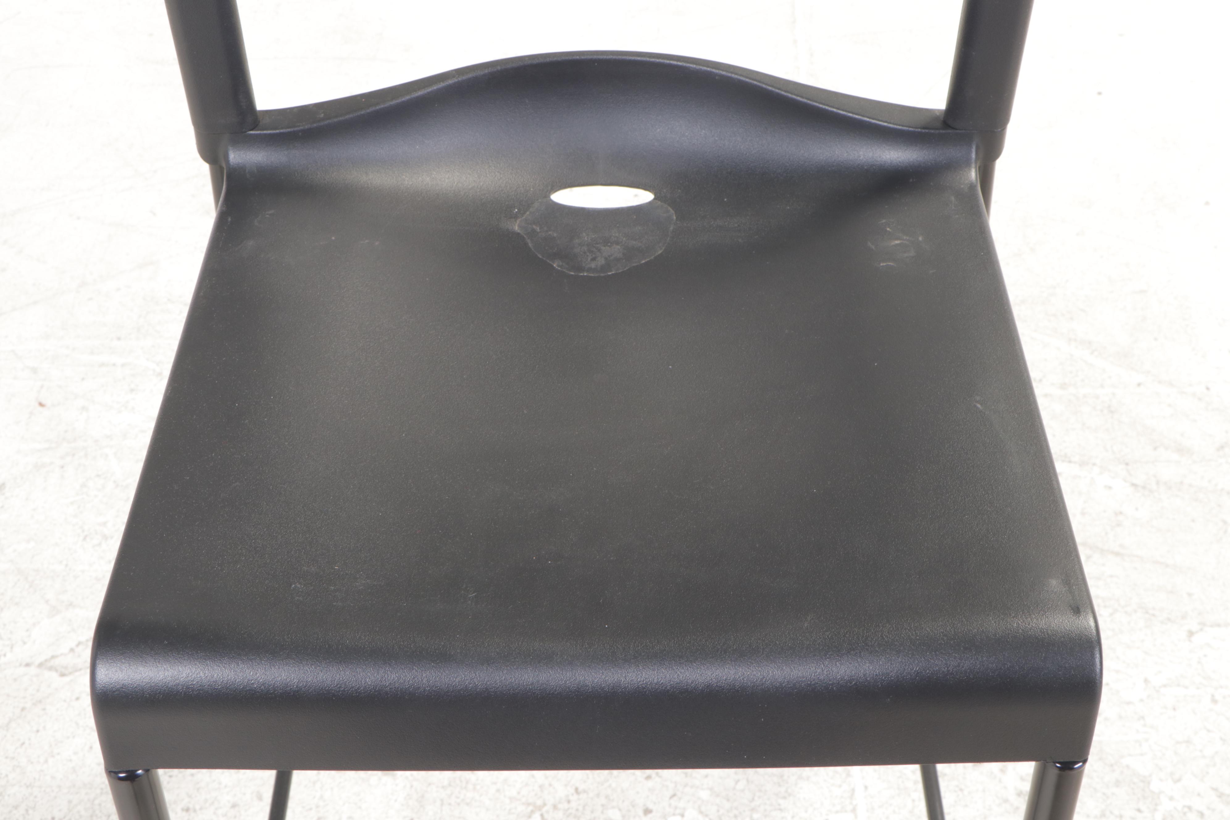 Six Alera Steel and Polypropylene Stacking Counter Stools