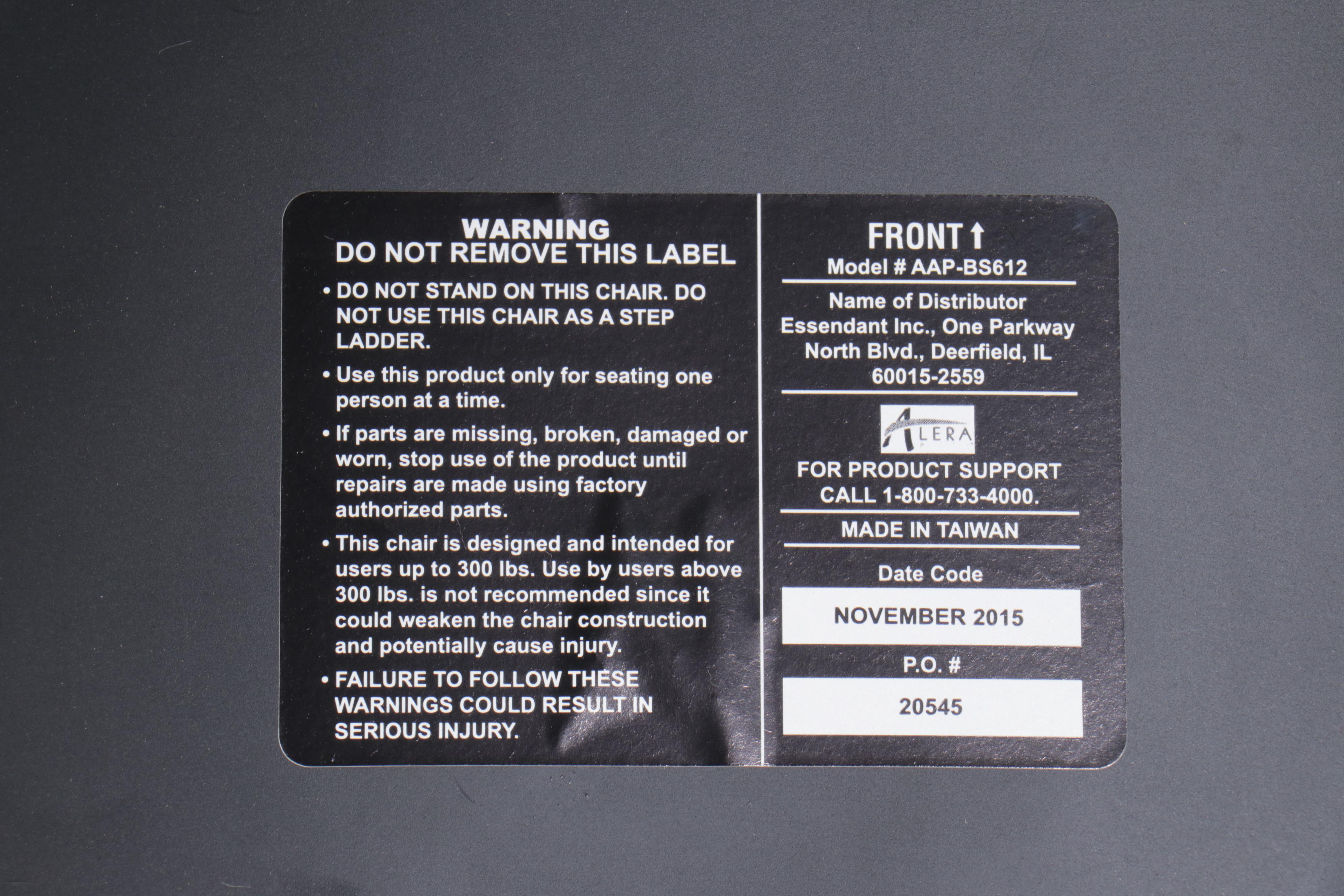 Six Alera Steel and Polypropylene Stacking Counter Stools