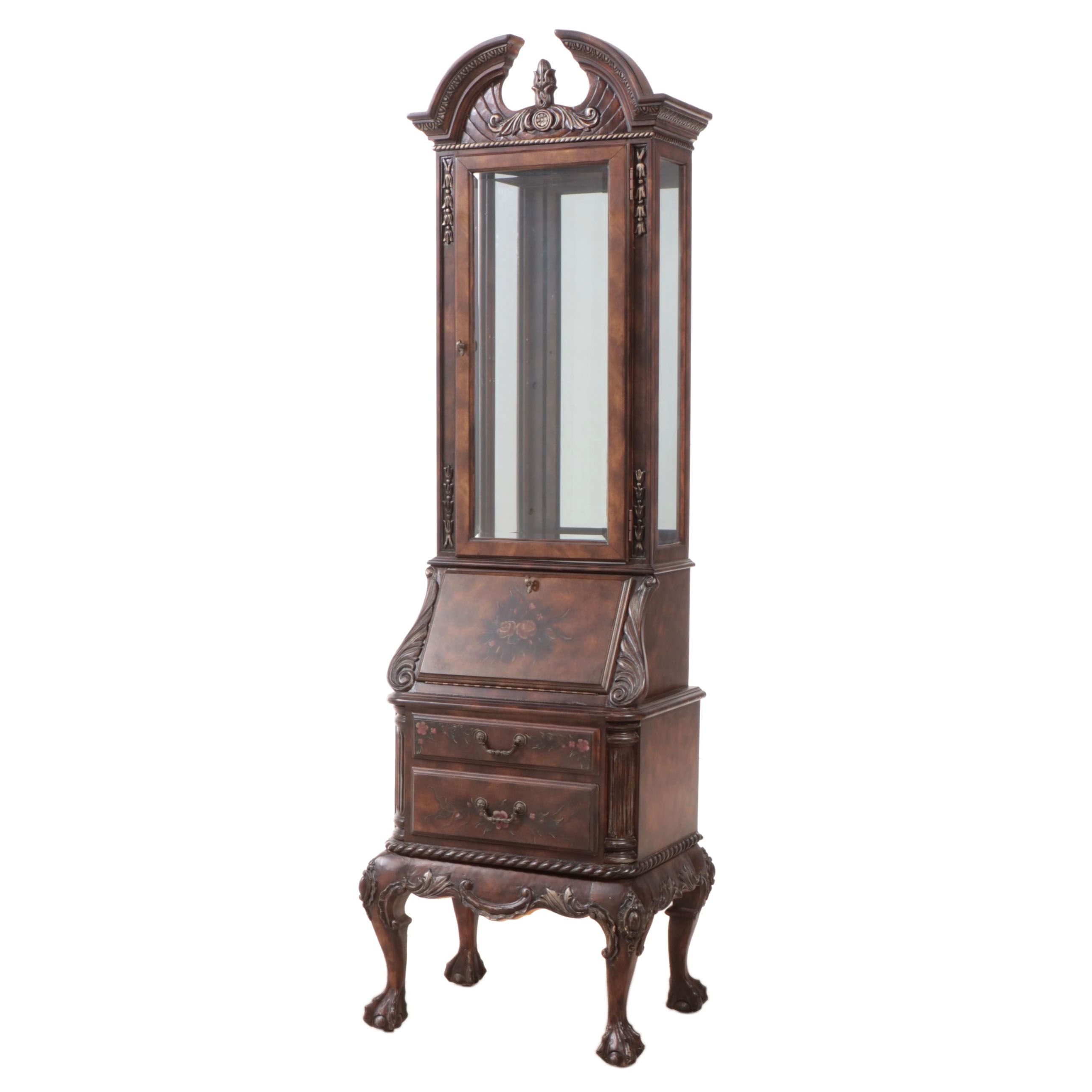 Venetian Rococo Style Painted and Parcel-Gilt Bureau Cabinet