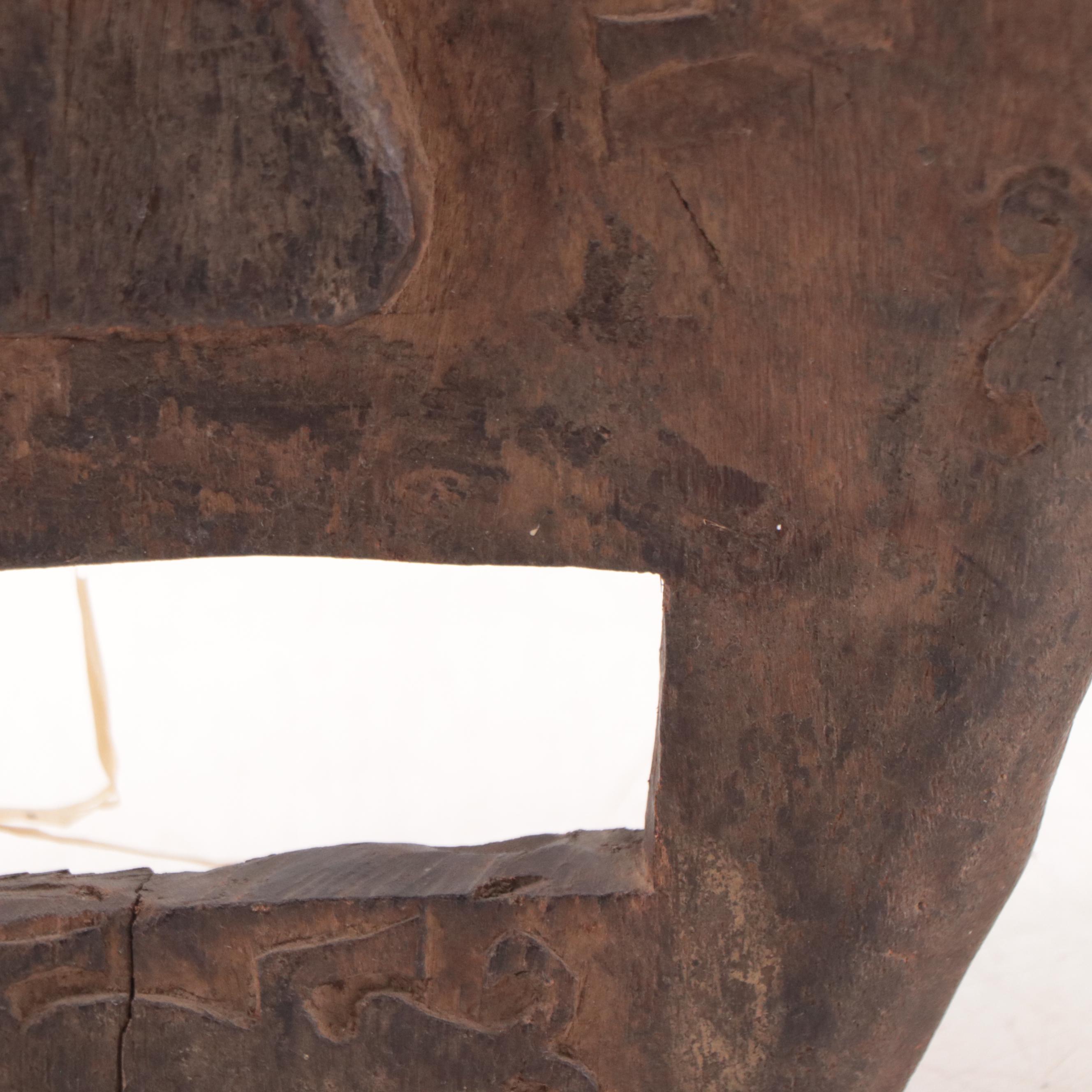 Filipino Hand-Carved Wooden Mask, Late 20th Century