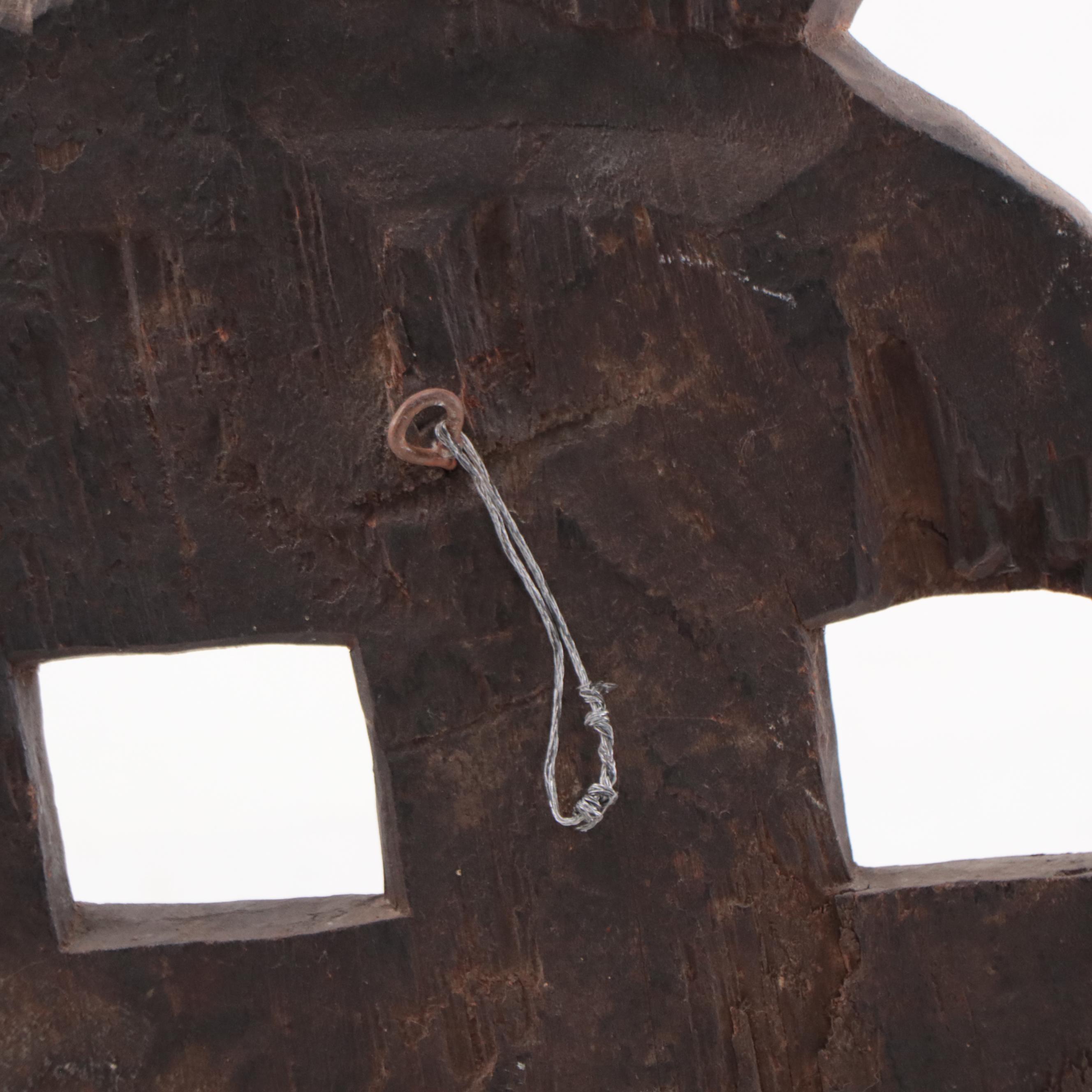 Filipino Hand-Carved Wooden Mask, Late 20th Century