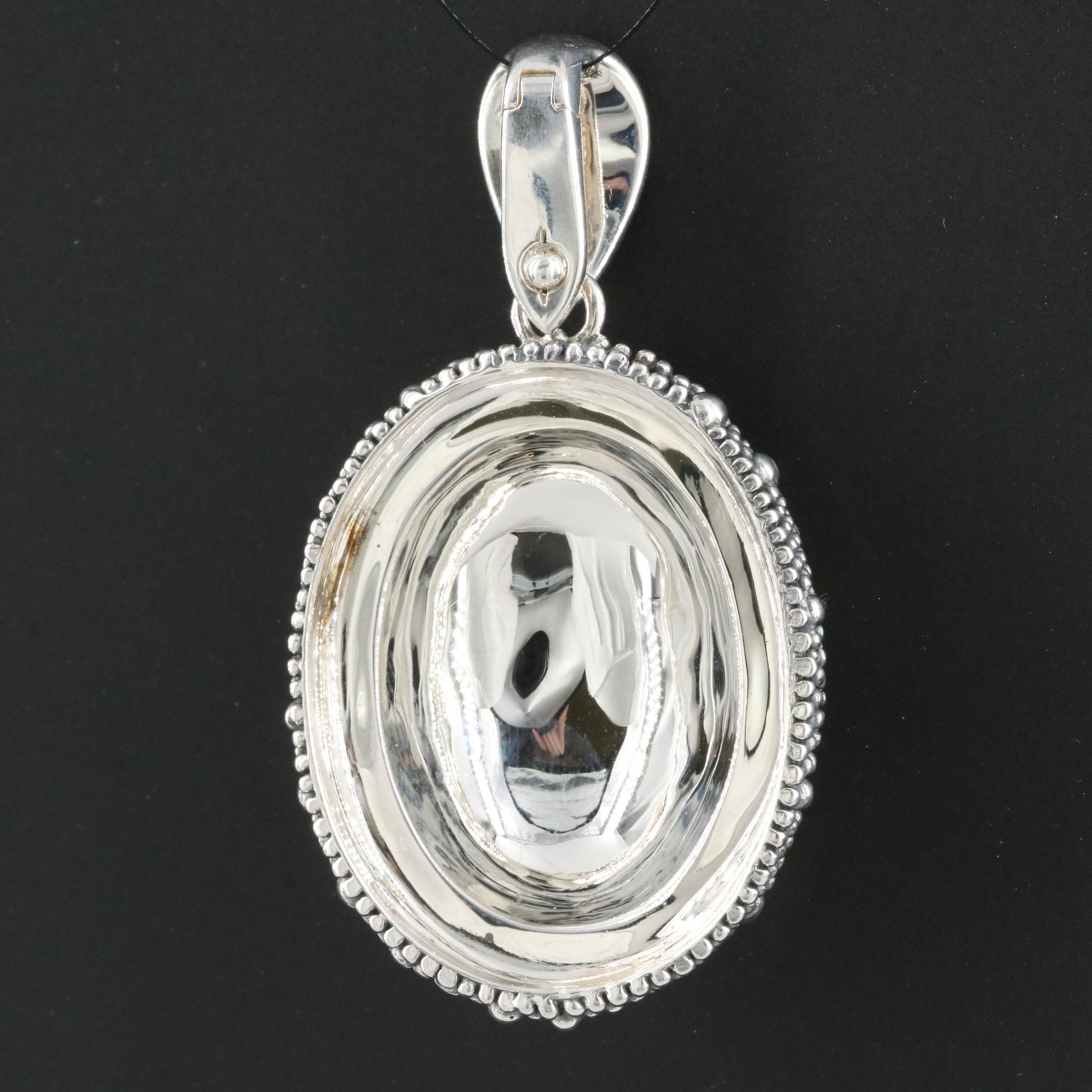 Michael Dawkins Sterling Two-Tone Enhancer Pendant