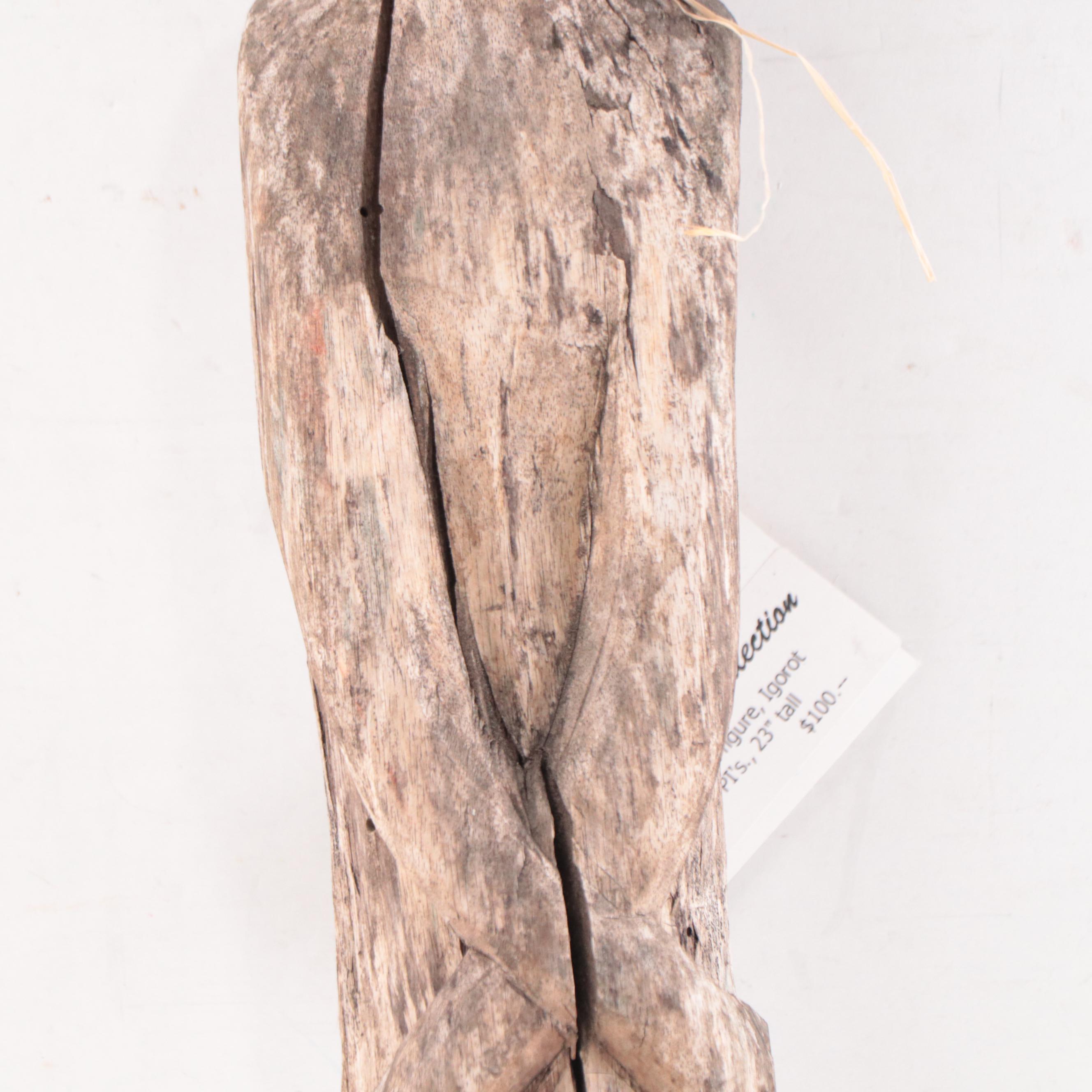 Igorot Pine Standing "Bulul" Figure