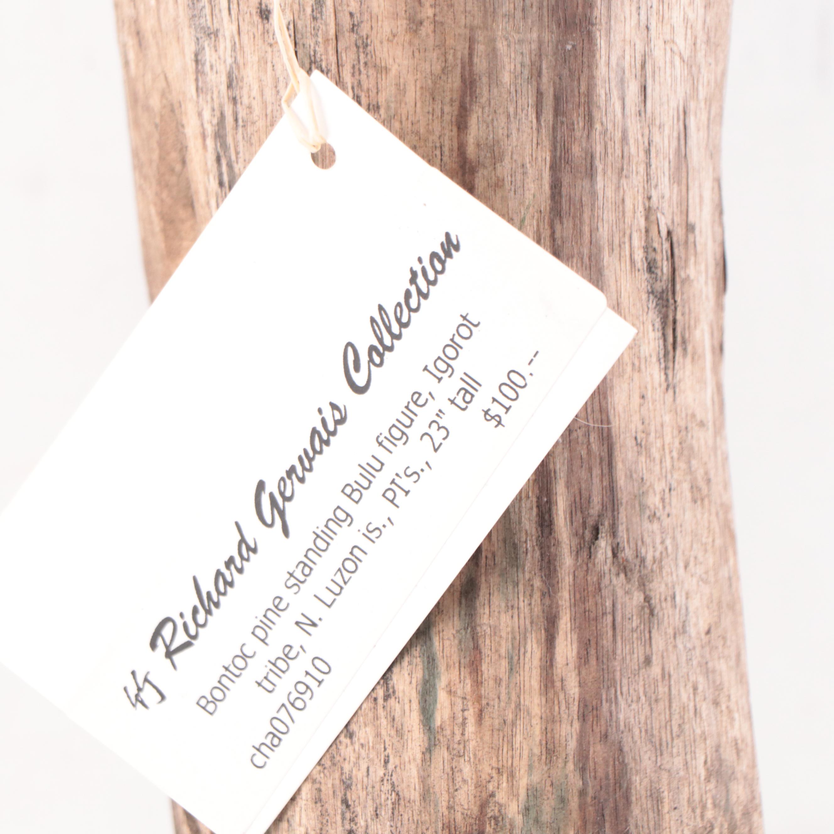 Igorot Pine Standing "Bulul" Figure