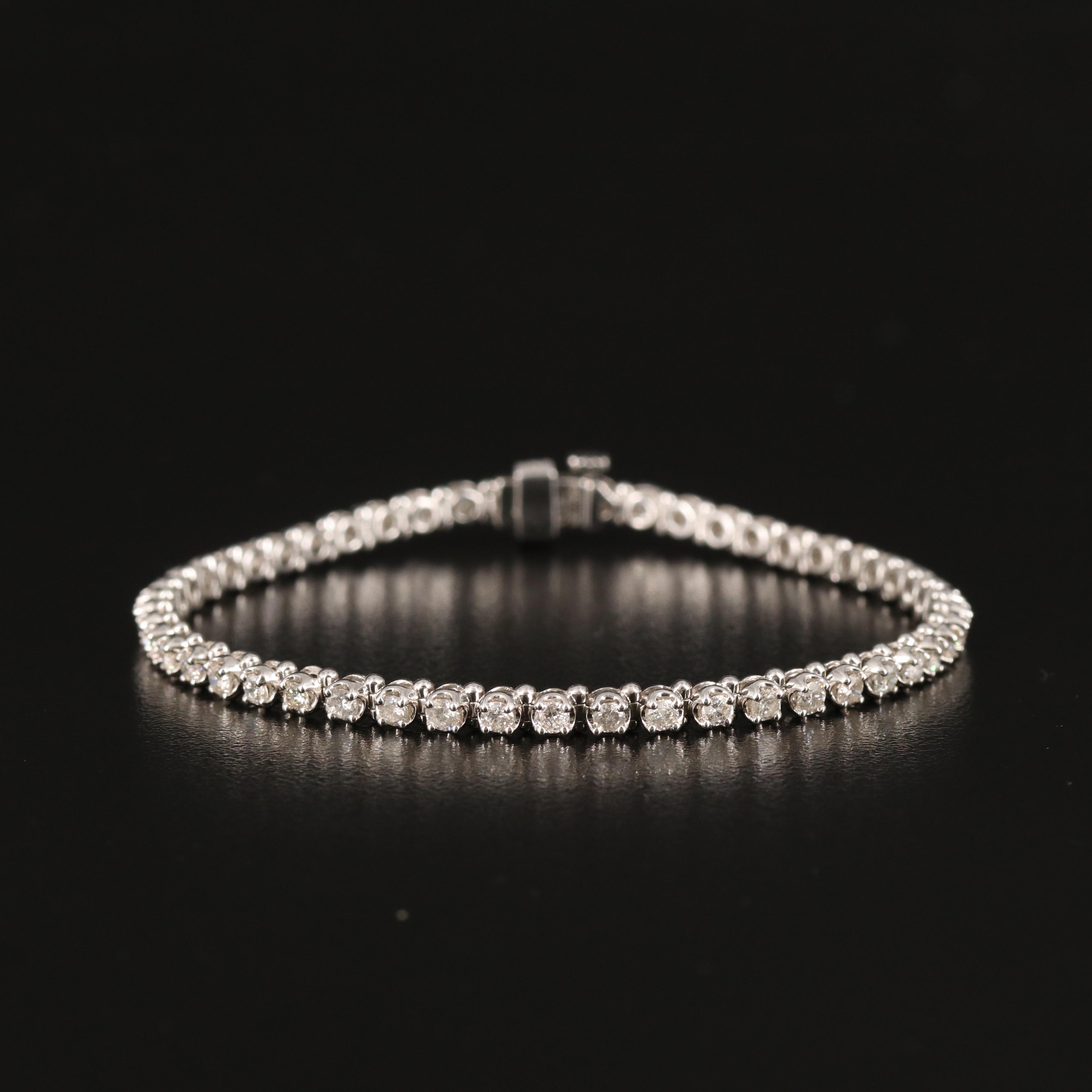 Sterling 3.05 CTW Diamond Bracelet