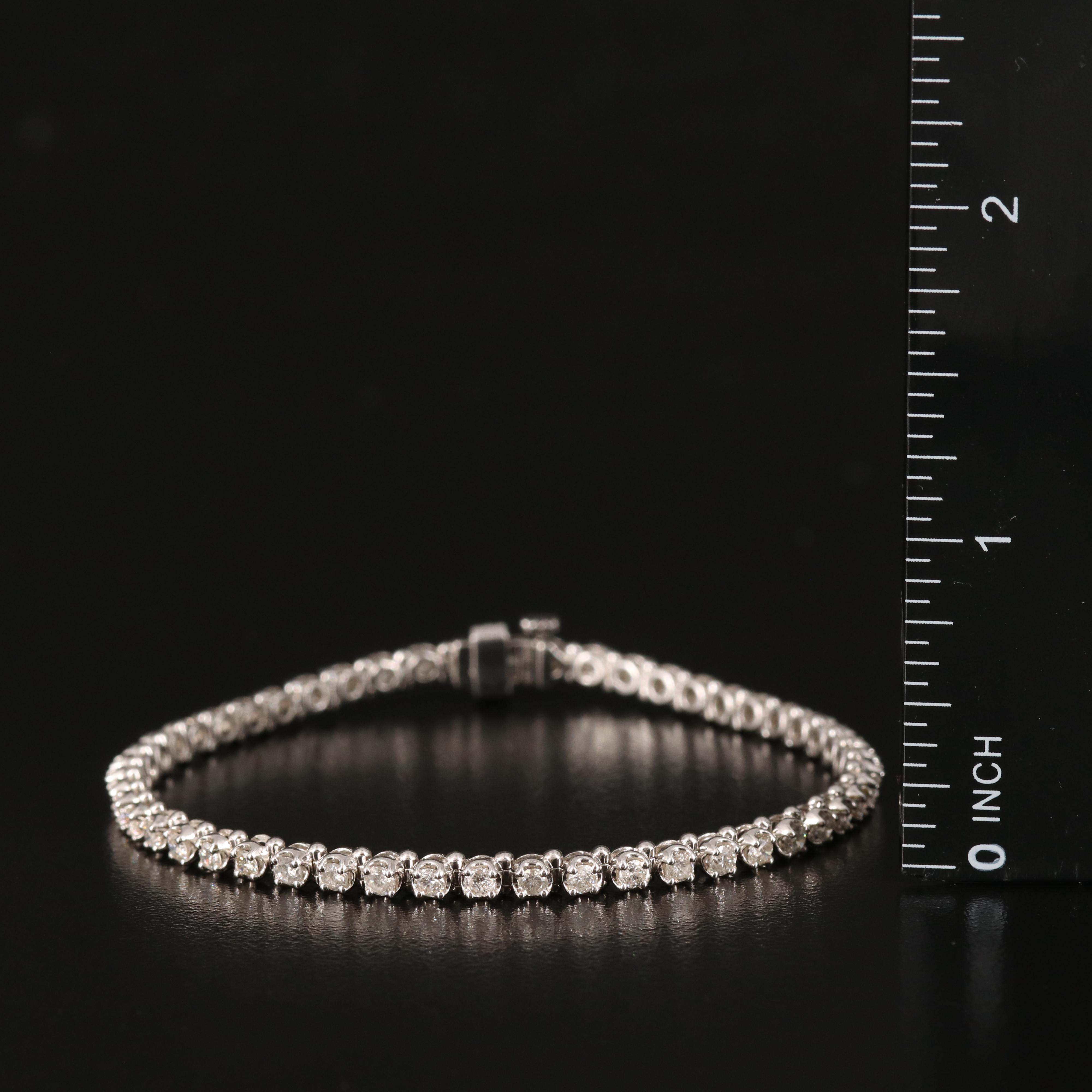 Sterling 3.05 CTW Diamond Bracelet
