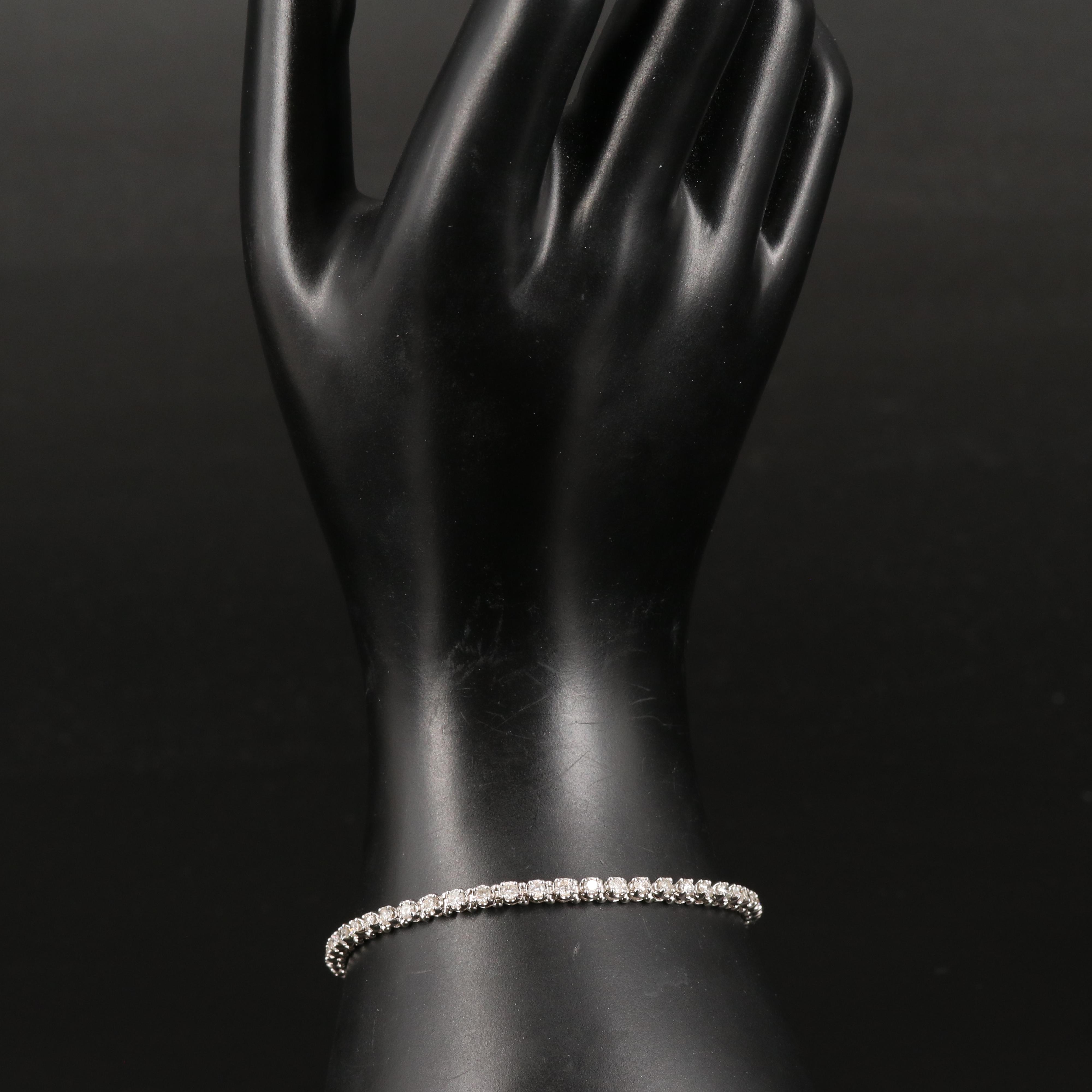 Sterling 3.05 CTW Diamond Bracelet