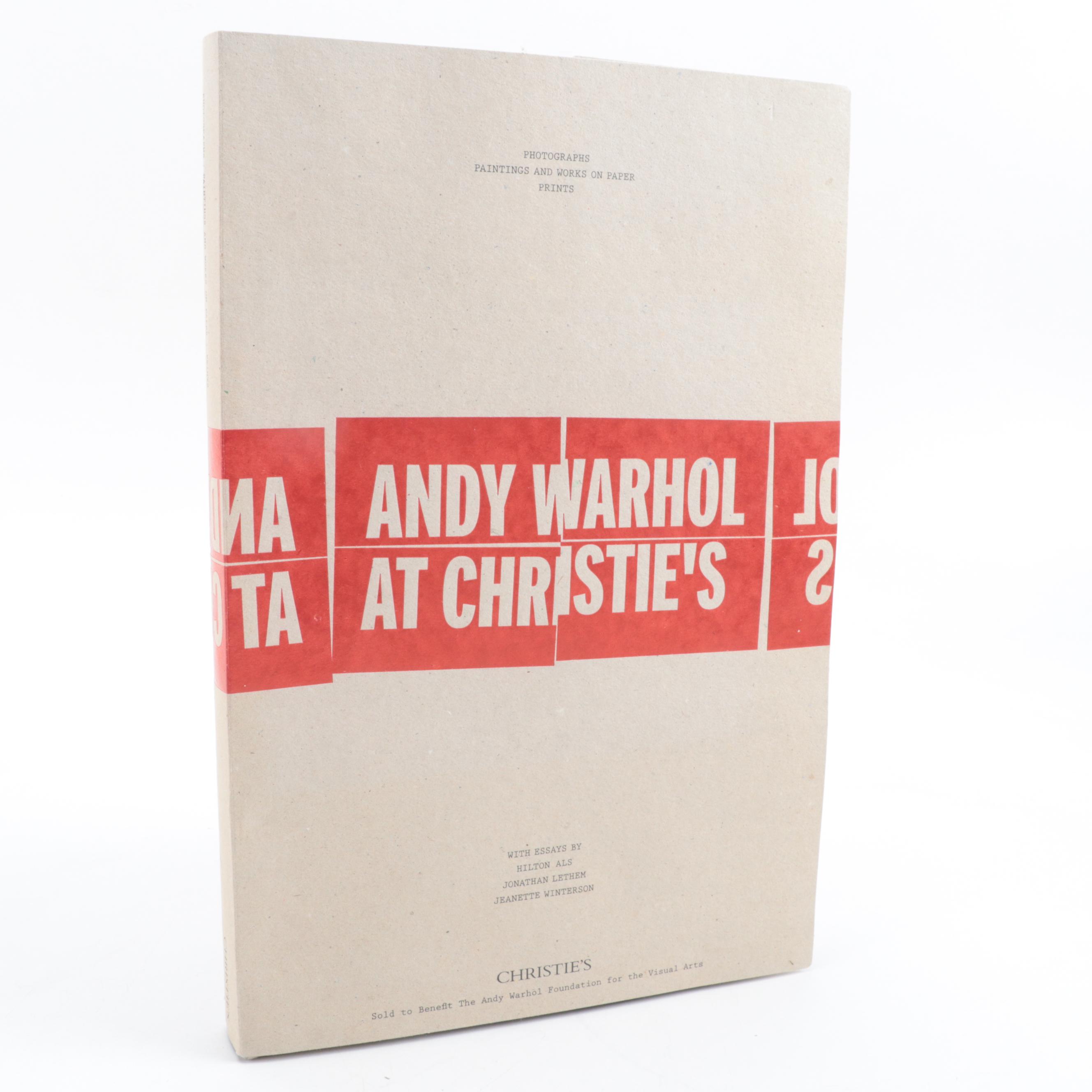 "Andy Warhol at Christie's" Three-Volume Catalog Set by Hilton Als, 2012