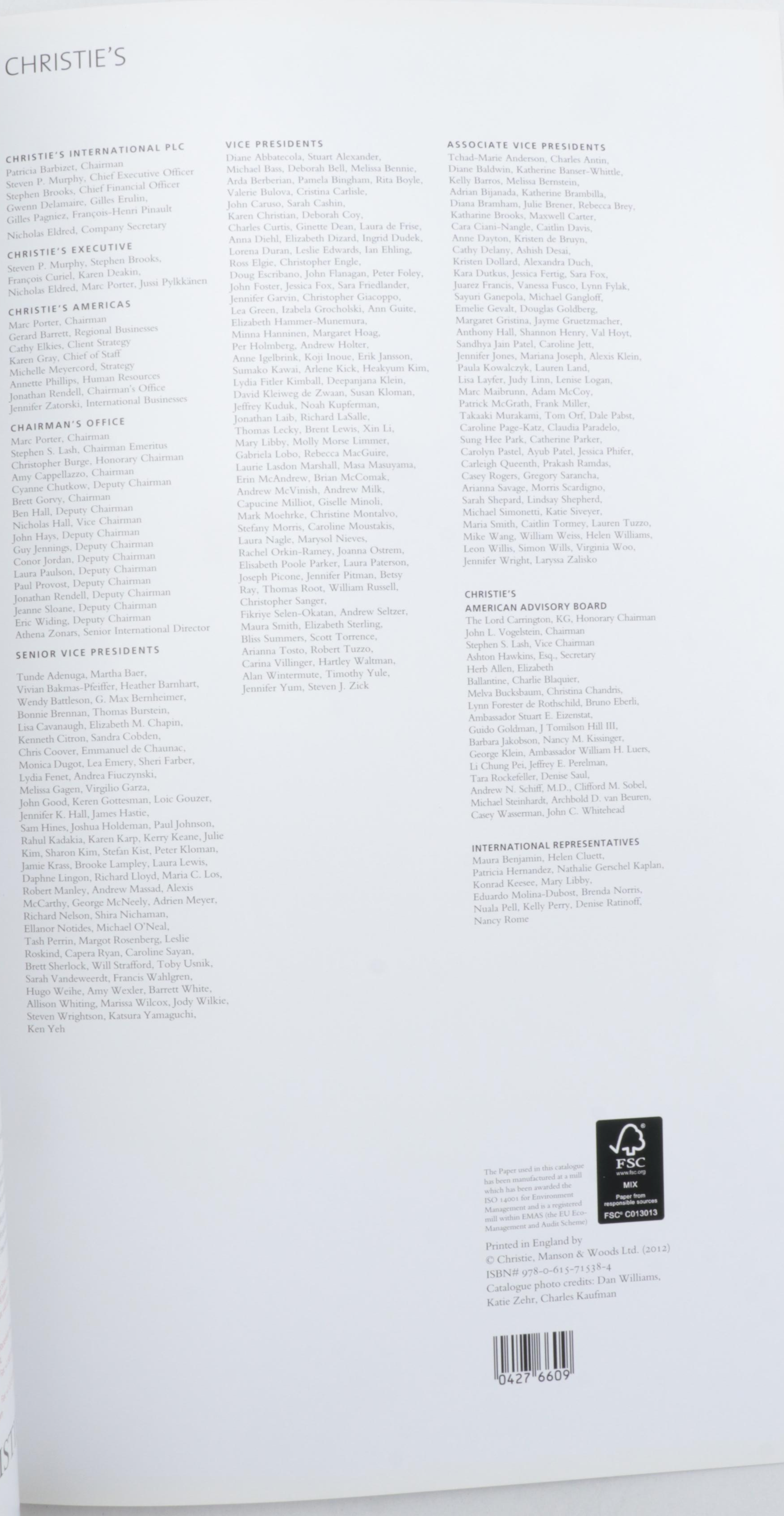 "Andy Warhol at Christie's" Three-Volume Catalog Set by Hilton Als, 2012