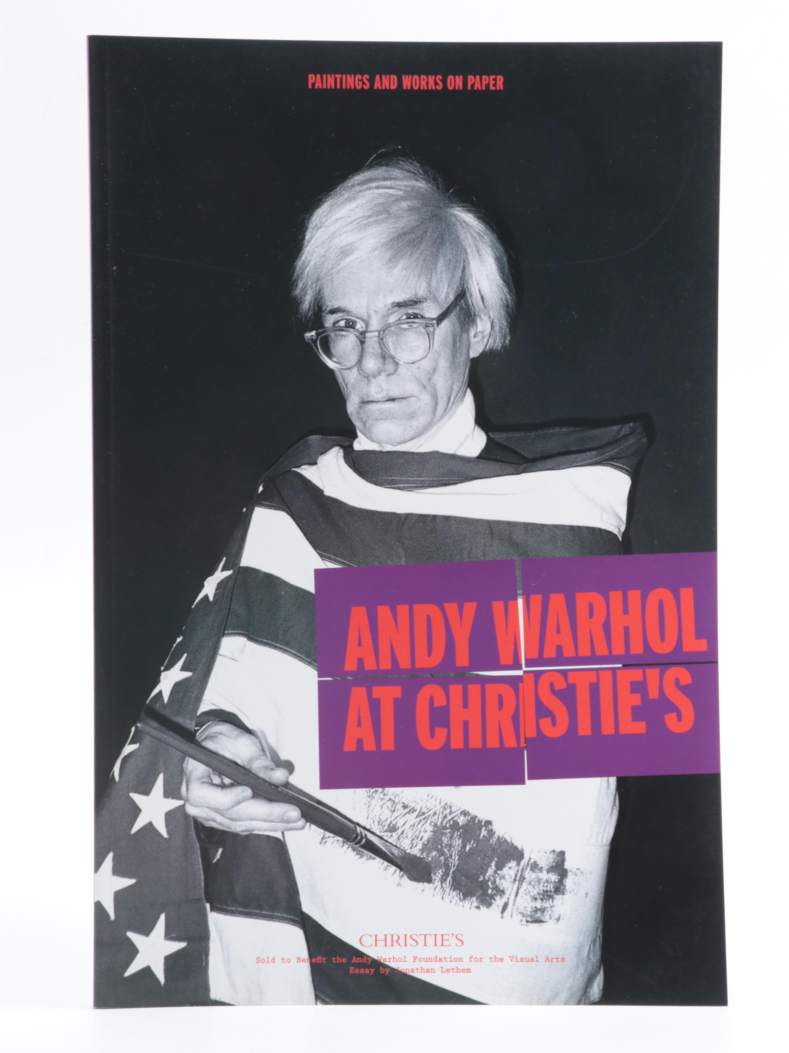 "Andy Warhol at Christie's" Three-Volume Catalog Set by Hilton Als, 2012