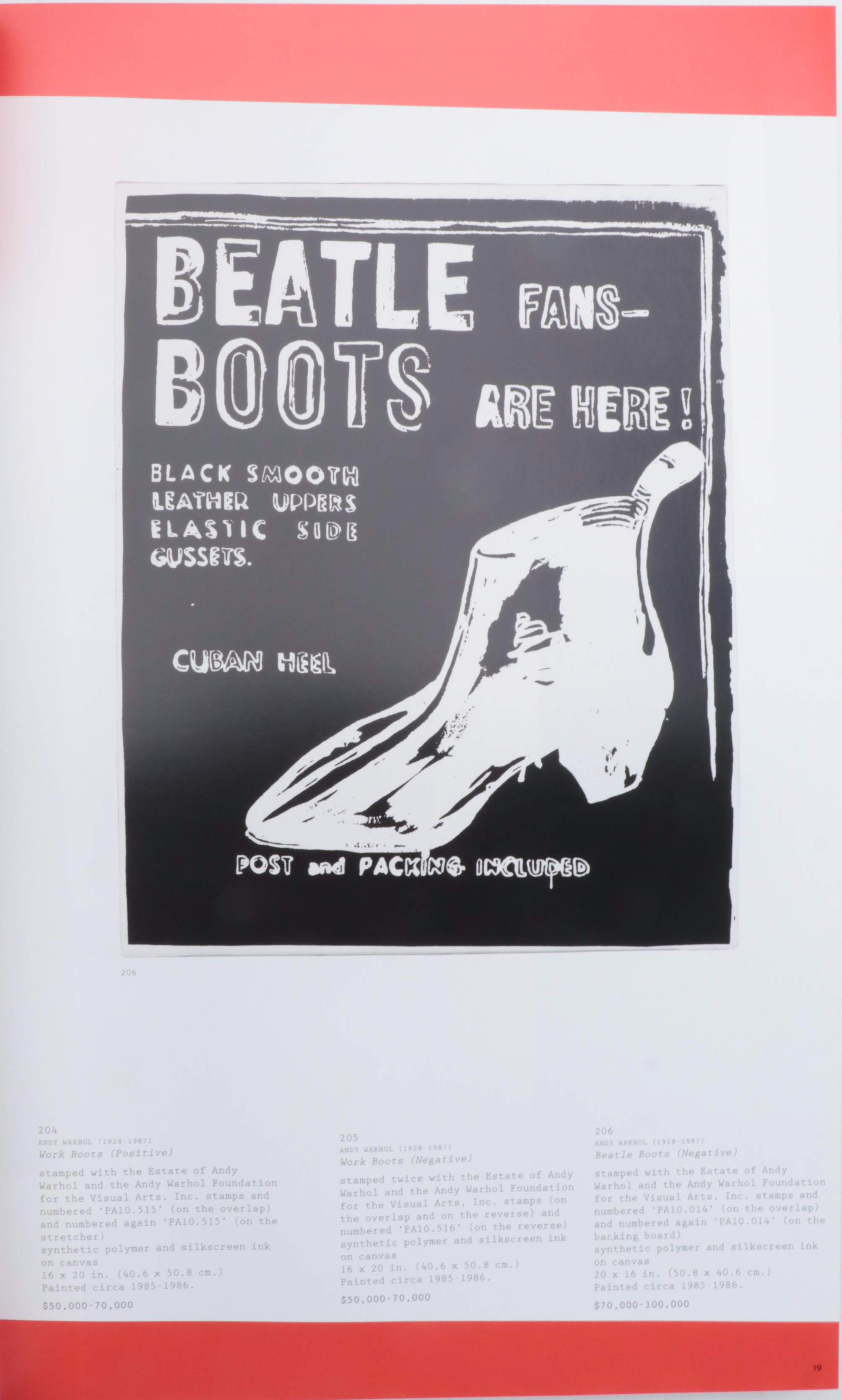 "Andy Warhol at Christie's" Three-Volume Catalog Set by Hilton Als, 2012